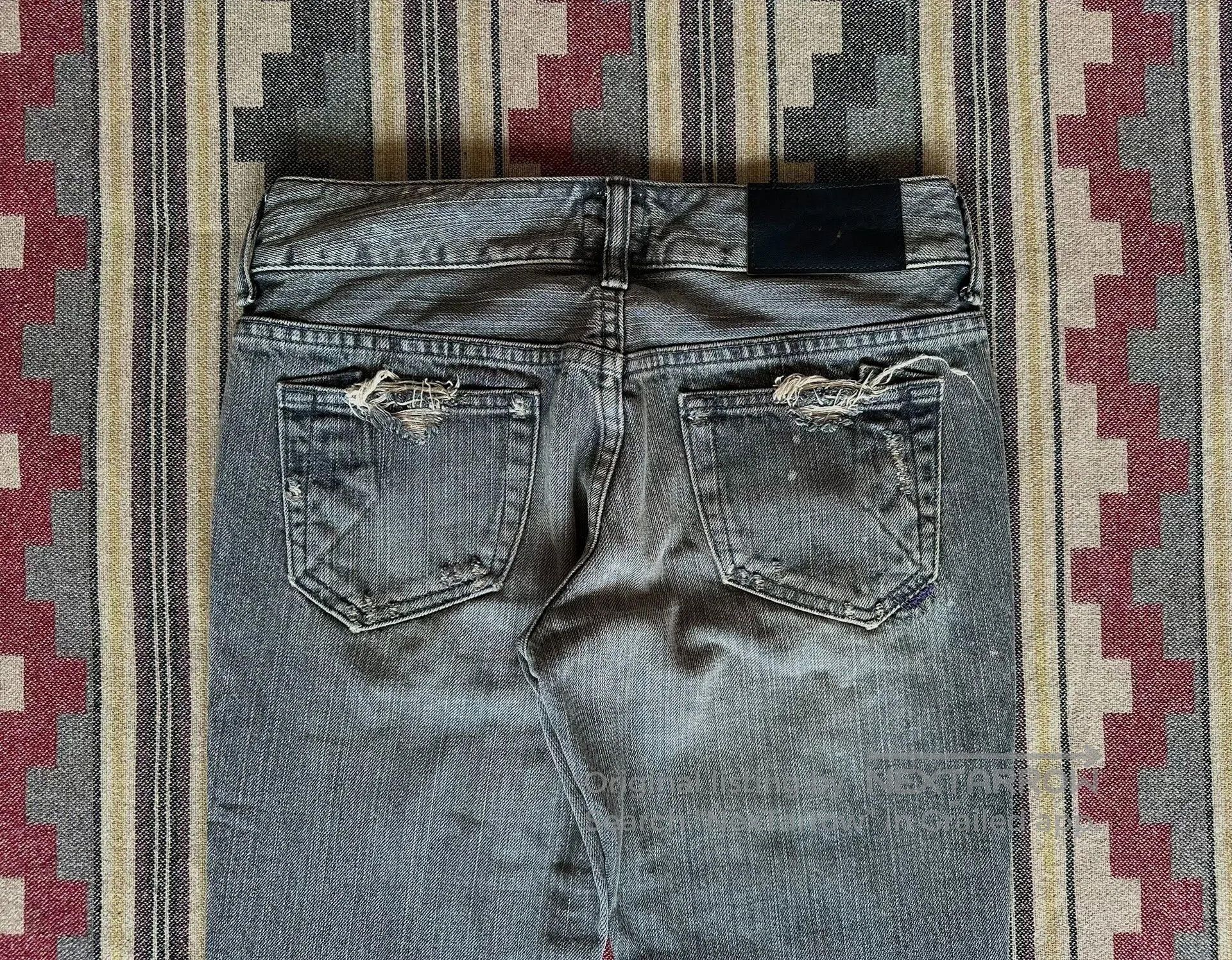Other Vintage Distressed Wash Ripped Denim Pants. Size 24" / US 00 / IT 34 - 6 Thumbnail