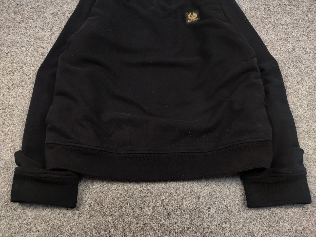 Belstaff Belstaff Patch Logo Black Classic Crew Chek Sweatshirt Size US XL / EU 56 / 4 - 4 Thumbnail