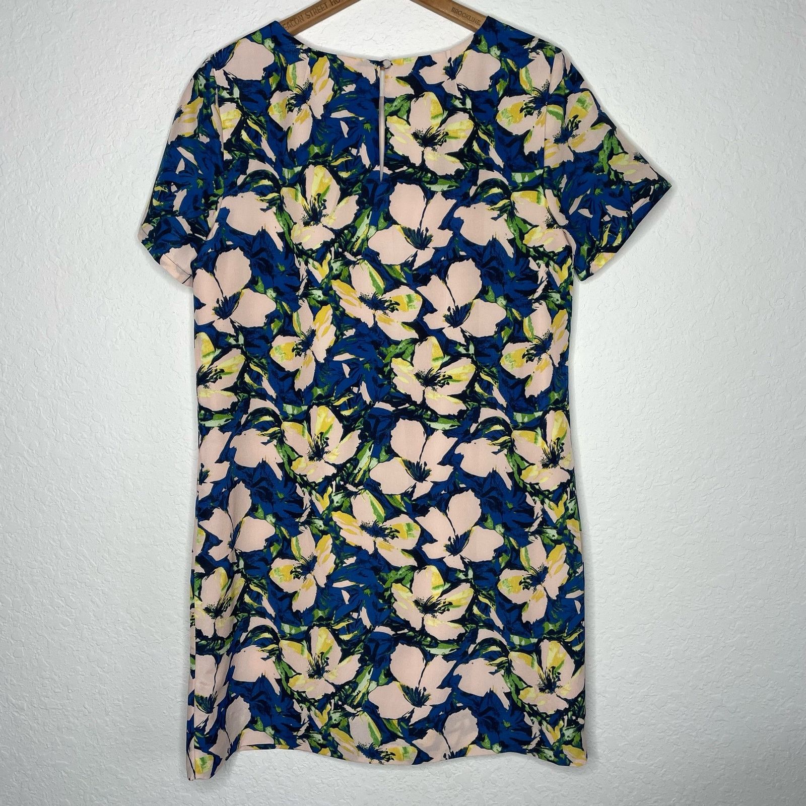 J.Crew J Crew Floral Shift Dress Size L / US 10 / IT 46 - 4 Thumbnail