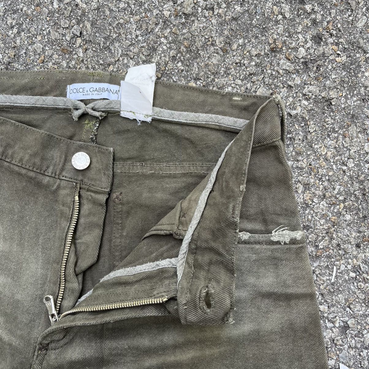 Dolce & Gabbana Vintage Dolce & Gabbana Made In Italy Green Jeans Size US 29 - 6 Thumbnail