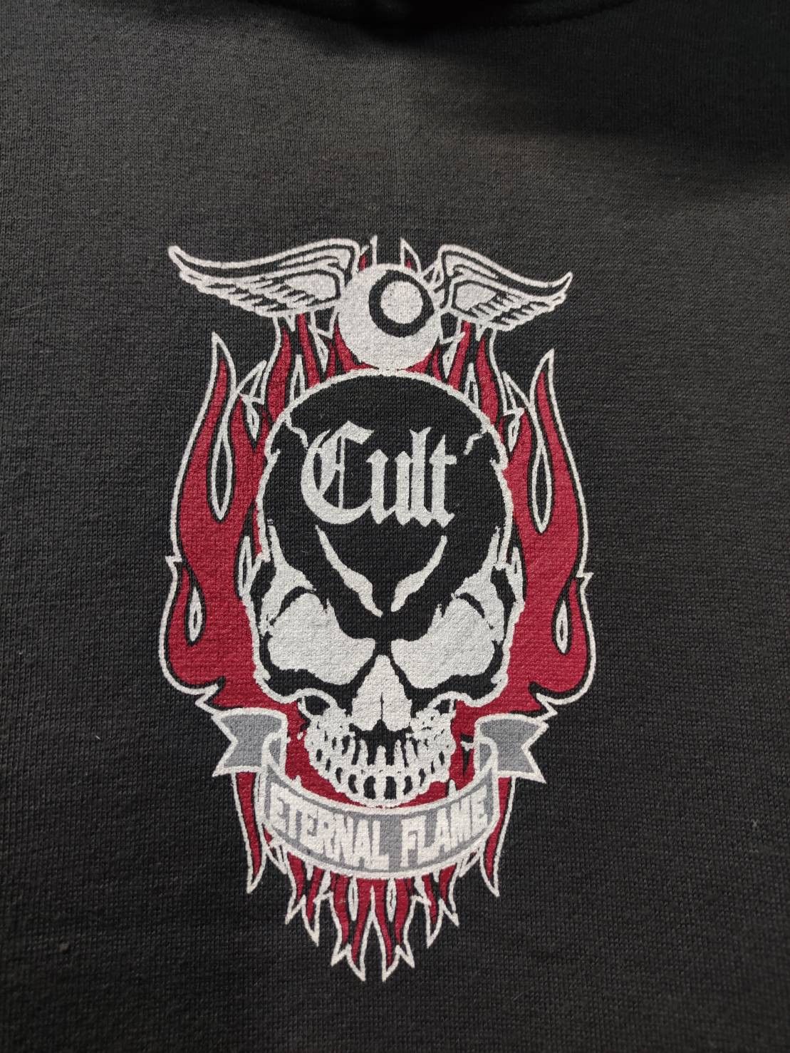 Vintage Vtg 00's Cult " Eternal Flame " Hoodie Size US L / EU 52-54 / 3 - 5 Thumbnail