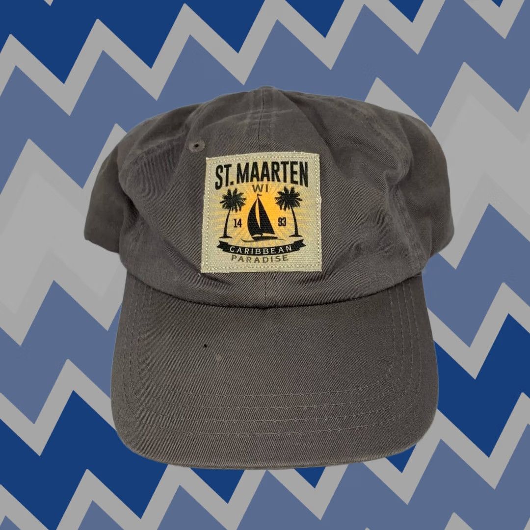 Vintage Ahead Baseball Cap - St. Maarten Paradise Hat Strapback Men Size ONE SIZE - 1 Thumbnail