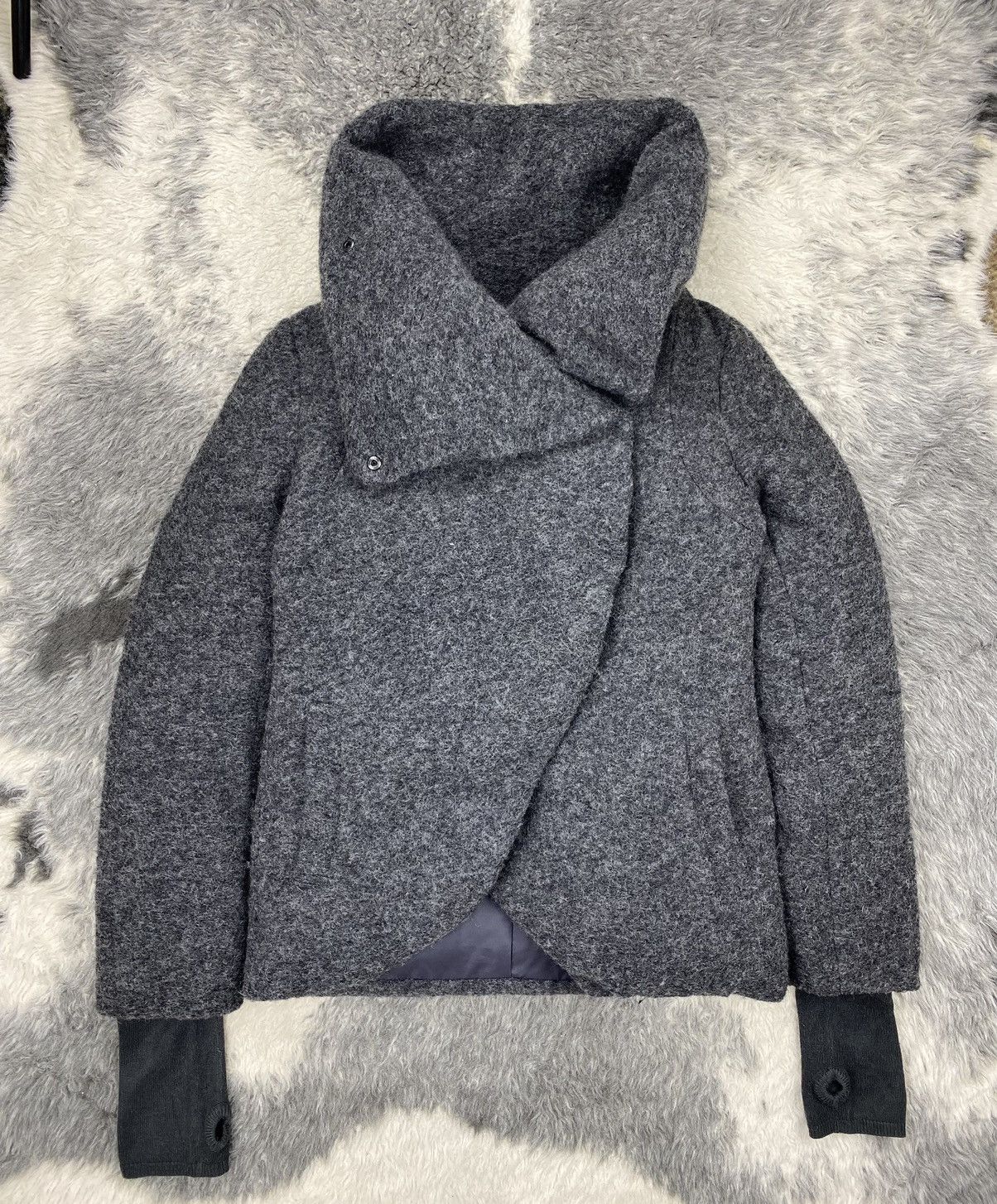 If Six Was Nine × Le Grande Bleu (L.G.B.) SLY Monster Collar Down Jacket - Very Rare Design Size M / US 6-8 / IT 42-44 - 3 Thumbnail