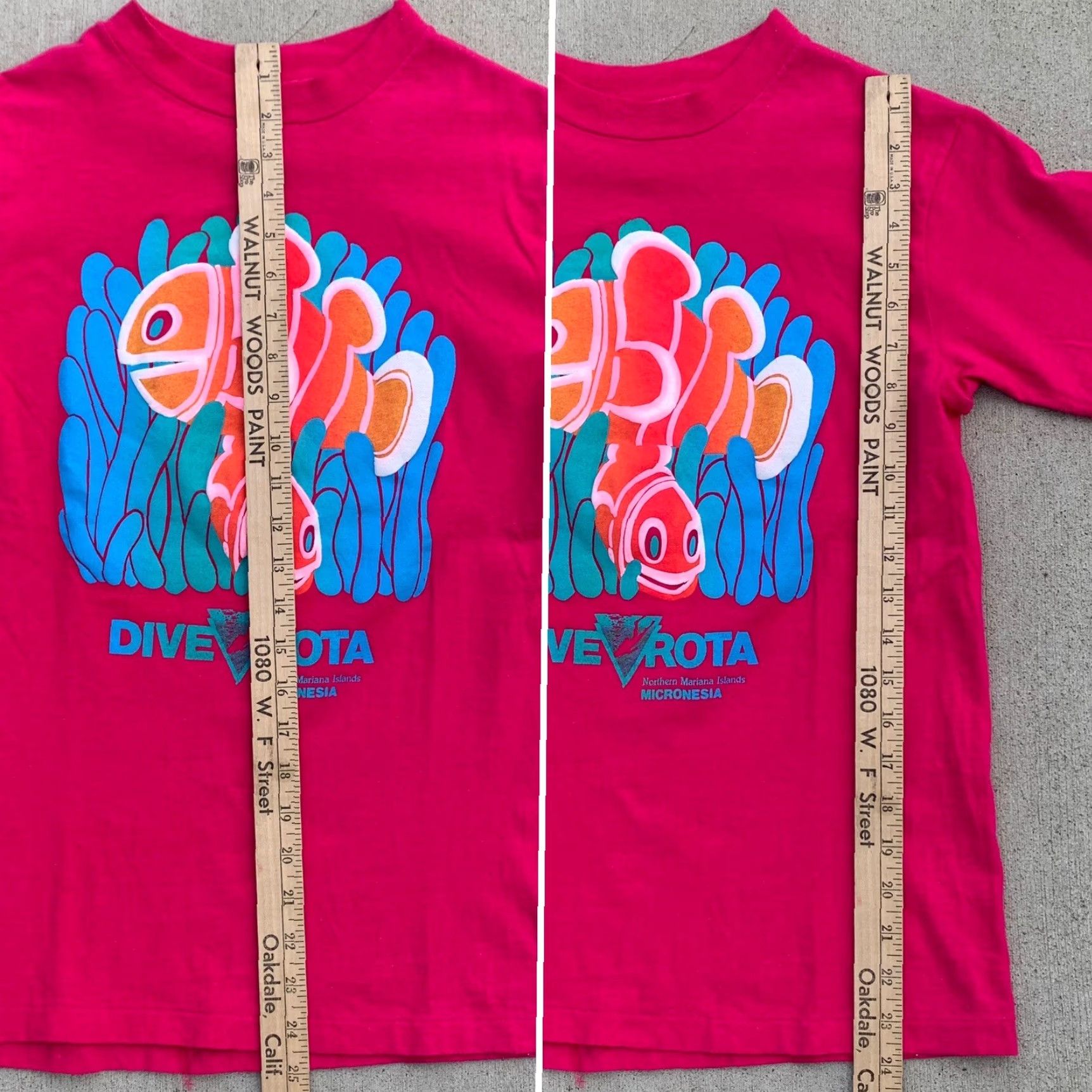 Hanes VINTAGE Hanes Beefy-T T-Shirt Short Sleeve Crew Neck Cotton Pink S Men Dive Rota Northern Mariana Islands Micronesia 80s 90s Retro Fish Size US S / EU 44-46 / 1 - 6 Thumbnail