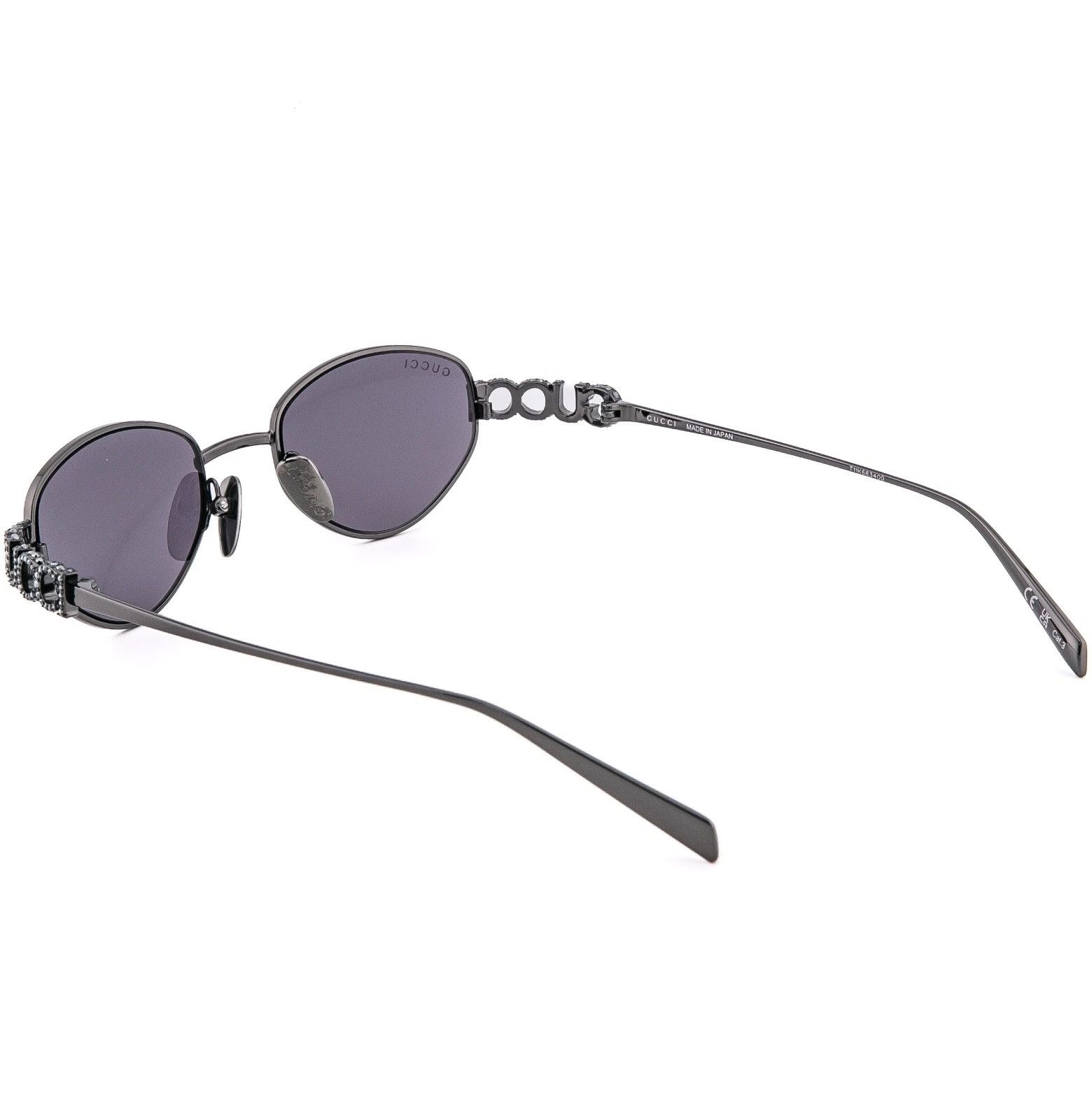 Gucci GUCCI 1935 Gg1935S Ruthenium Violet Crystal Logo Unisex 002 Size ONE SIZE - 3 Thumbnail