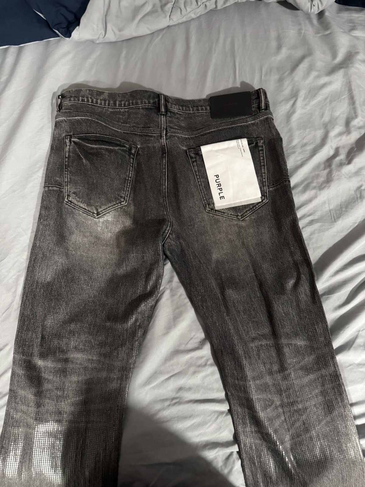 Purple Brand Purple Brand Slim Fit Jeans – Grey/Black Wash Size 38 Size US 38 / EU 54 - 2 Thumbnail