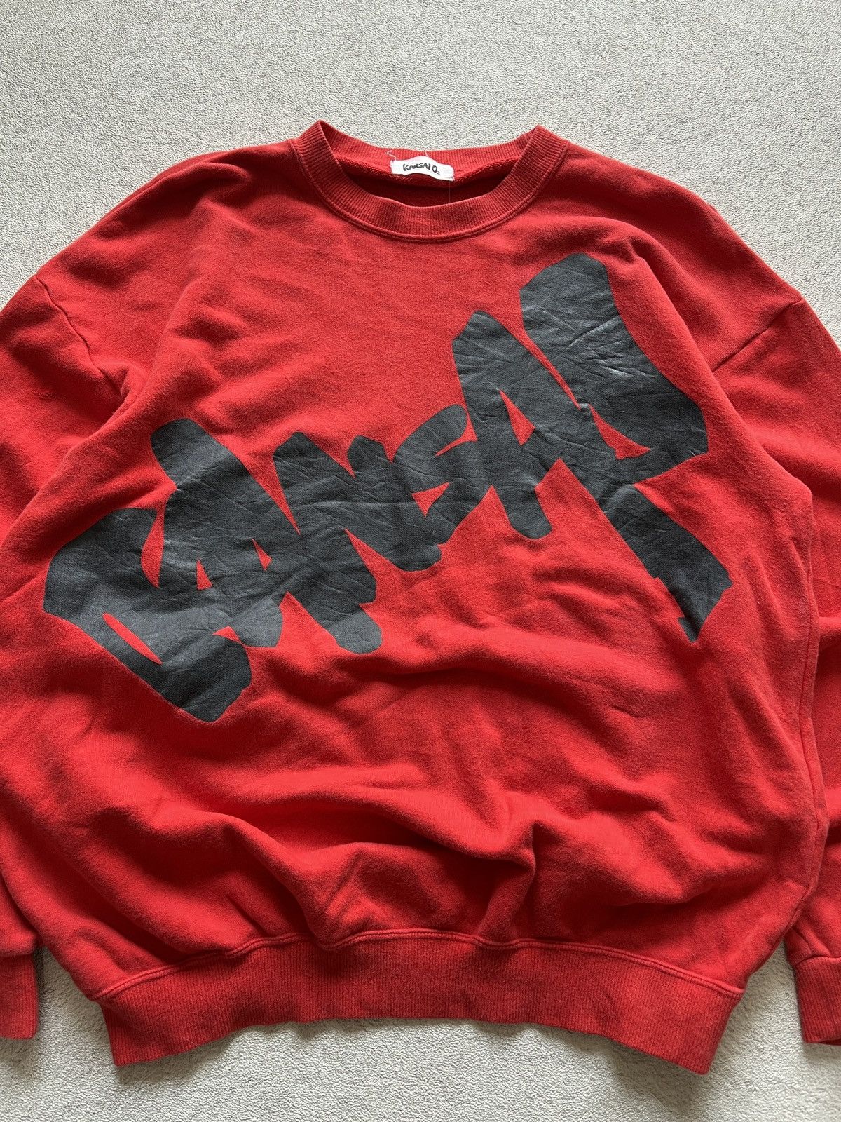 Kansai Yamamoto Rare - KANSAI O2 BIG HANDSTYLE SWEATSHIRT Size US XL / EU 56 / 4 - 2 Thumbnail
