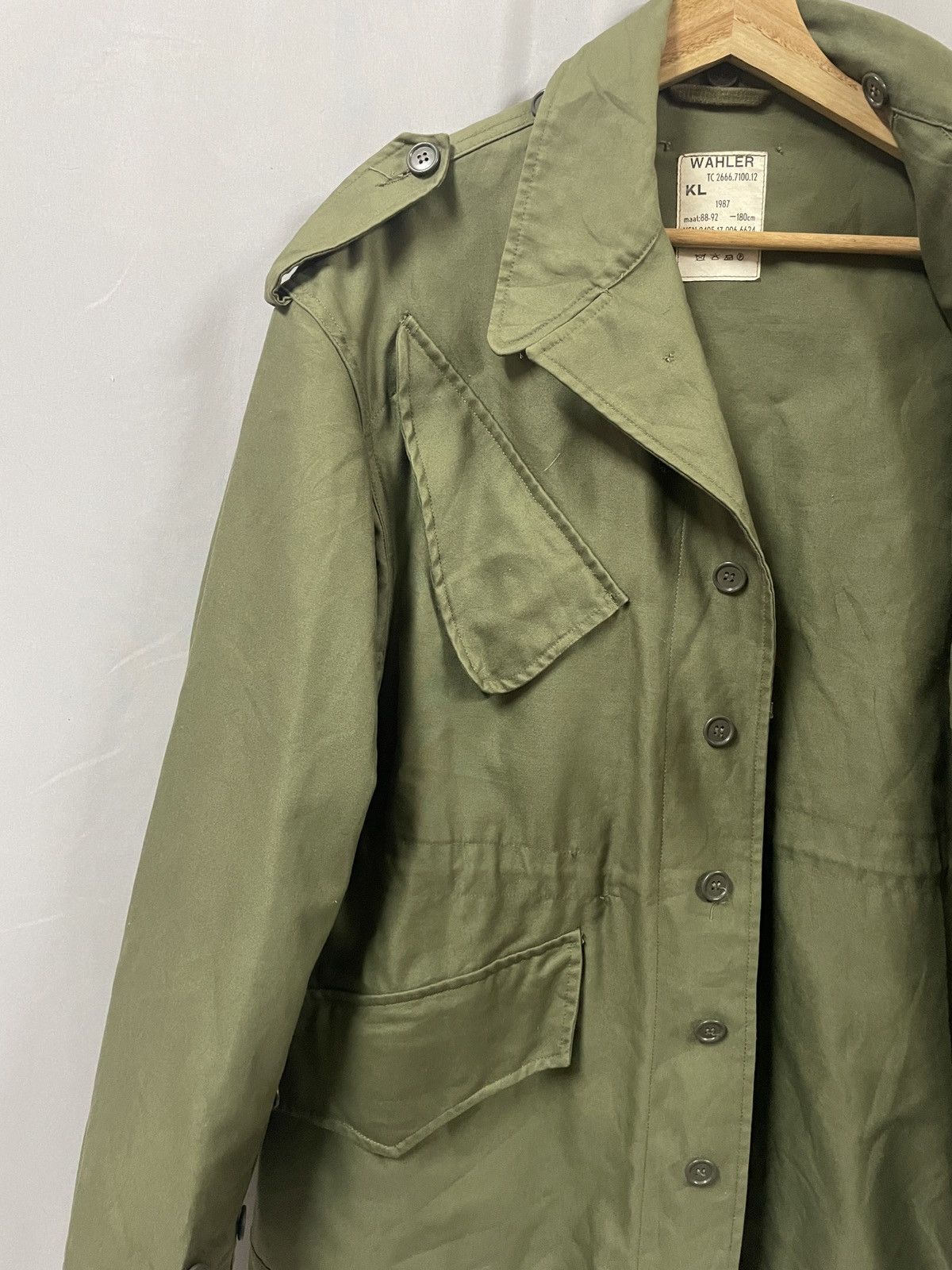 Vintage vintage Dutch Army KL WAHLER military jacket. Field jacket. Size US L / EU 52-54 / 3 - 3 Thumbnail
