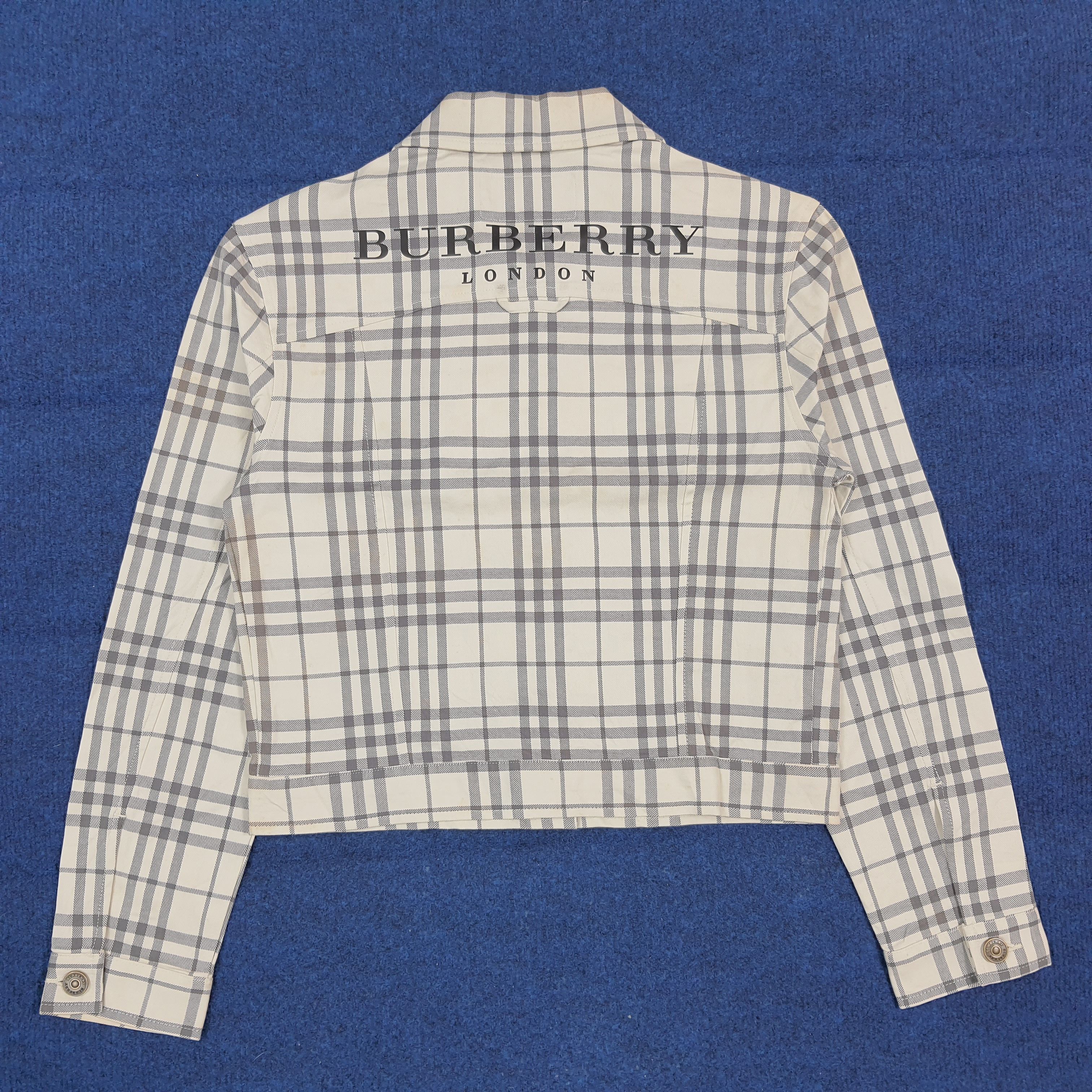 Burberry Vintage Burberry London Nova Check Cropped Jacket C298N18 Size XS / US 0-2 / IT 36-38 - 3 Thumbnail