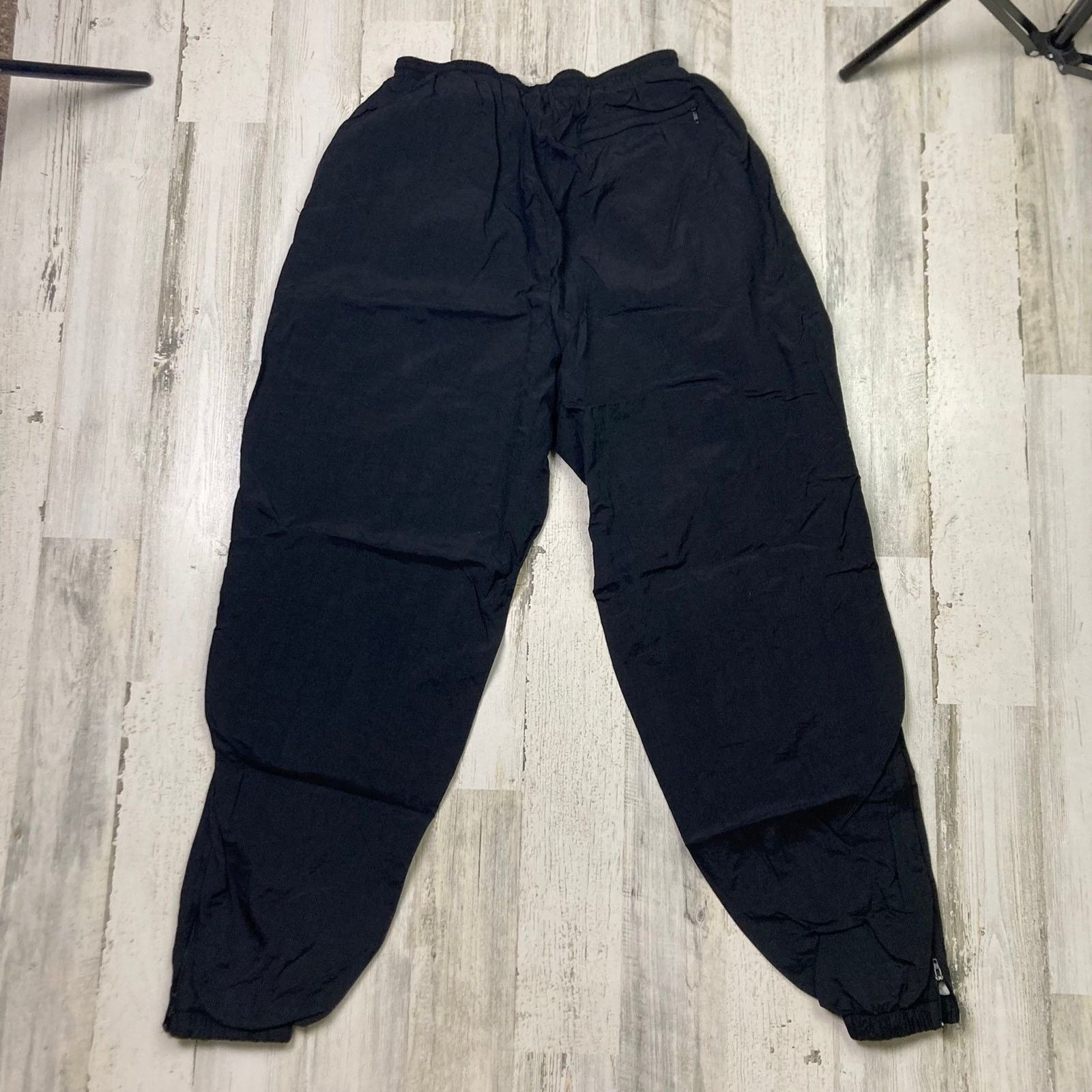 Nike × Vintage Vintage 90s Nike Track Pant Black Joggers Size 36 - 4 Thumbnail