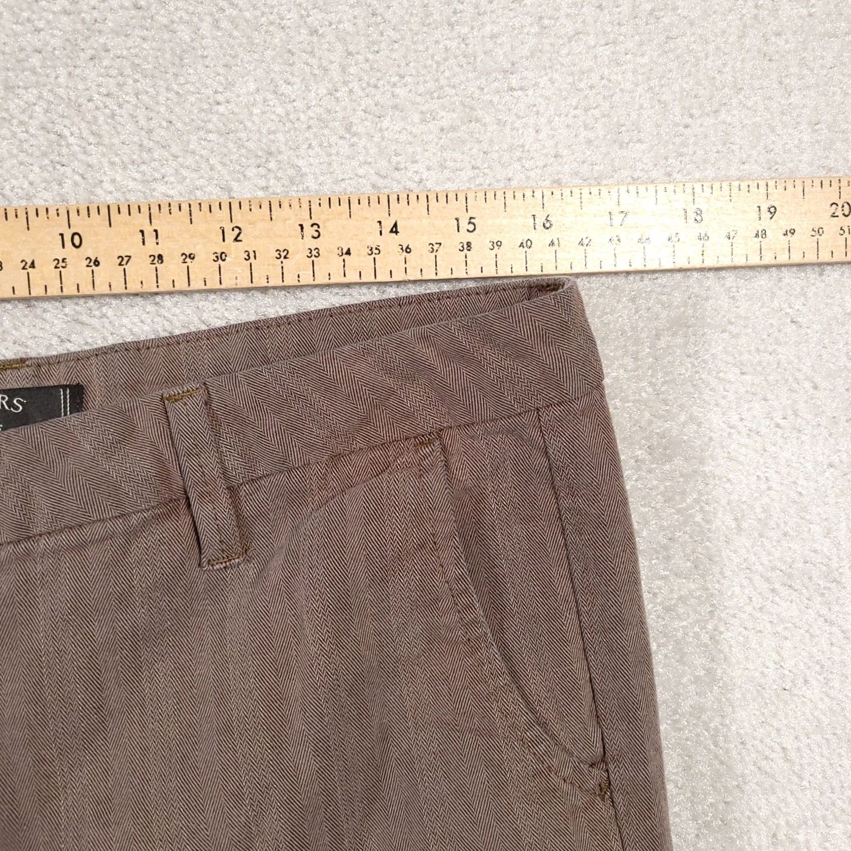 Lee Riders by LEE Womens Mid Rise Straight Leg Chino Pants Sz 12M W33x L29 Size 34" / US 12 / IT 48 - 4 Thumbnail