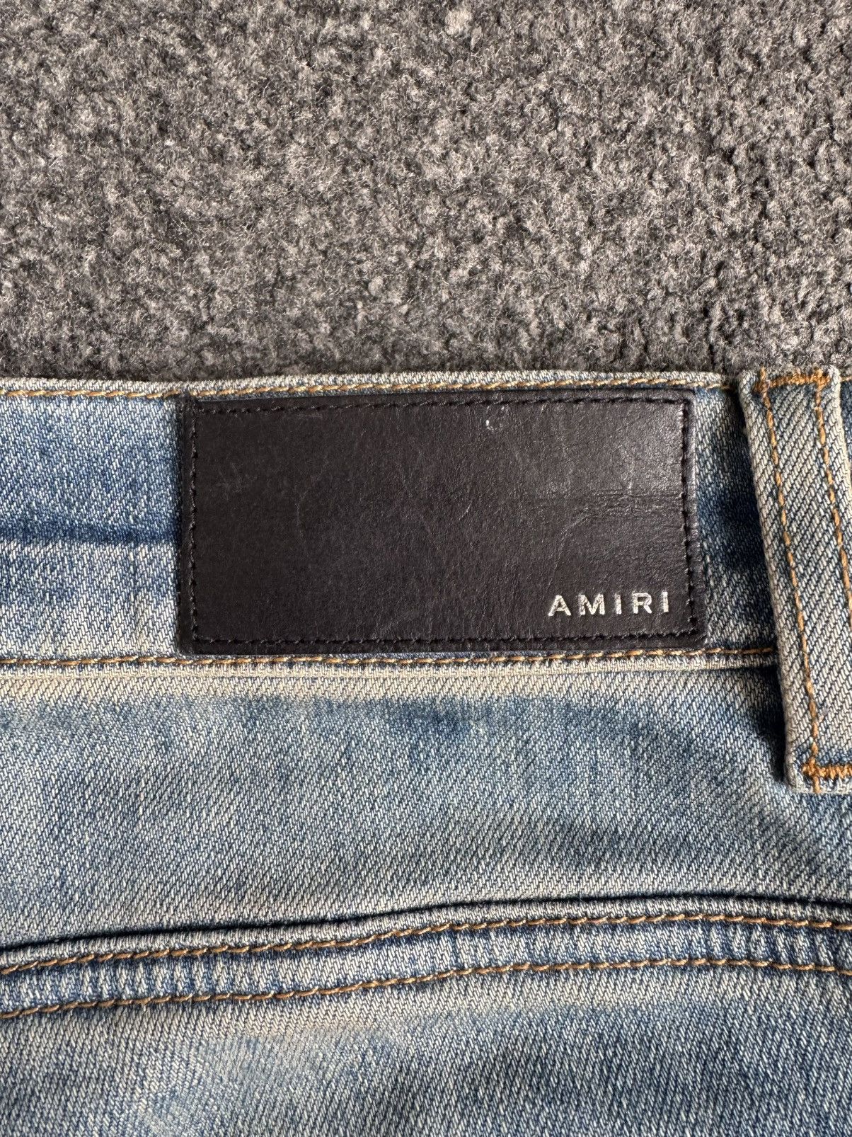 Amiri Amiri Clay Indigo Leopard Thrashers Jeans Size US 30 / EU 46 - 9 Thumbnail