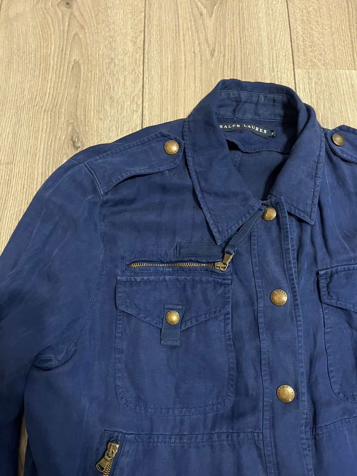 Ralph Lauren × Ralph Lauren Blue Label Ralph Lauren Blue Label Jacket Utility Belted Military M Size M / US 6-8 / IT 42-44 - 2 Thumbnail