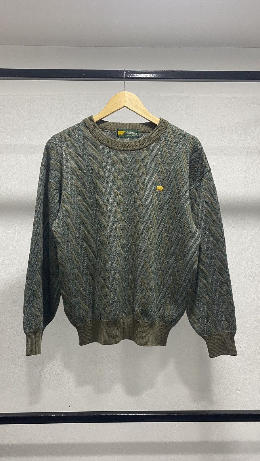 Aran Isles Knitwear × Golden Bear Acne Studios Inspired Knit Sweater by Golden Bear Size US L / EU 52-54 / 3 - 1 Thumbnail