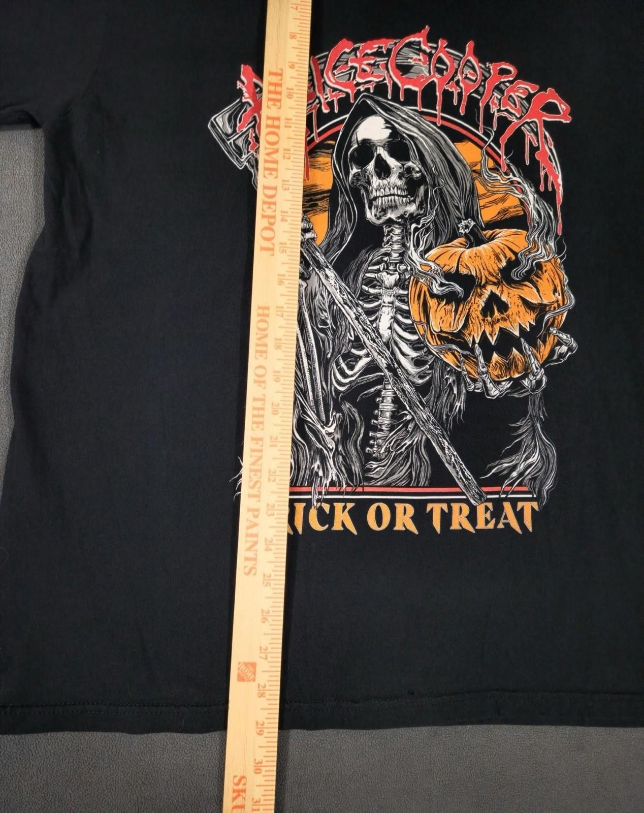 The Unbranded Brand Alice Cooper Trick or Treat Grim Reaper Pumpkin Metal XL#2 Size US XL / EU 56 / 4 - 2 Thumbnail