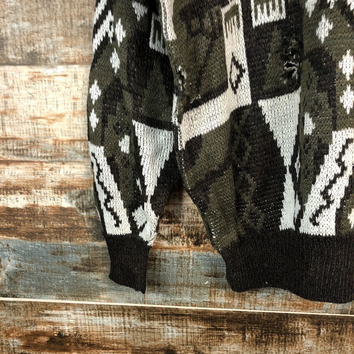 Homespun Knitwear Piat vintage like coogi Grey japan vintage Knitwear #A2470 Size US L / EU 52-54 / 3 - 7 Thumbnail