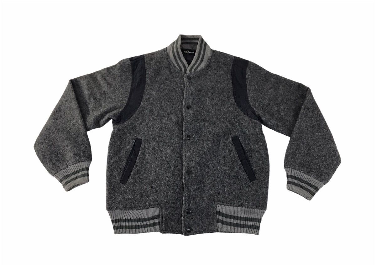 Vintage Varsity Jacket Wool Sleeve Quilted Padded Inner Size US M / EU 48-50 / 2 - 1 Thumbnail