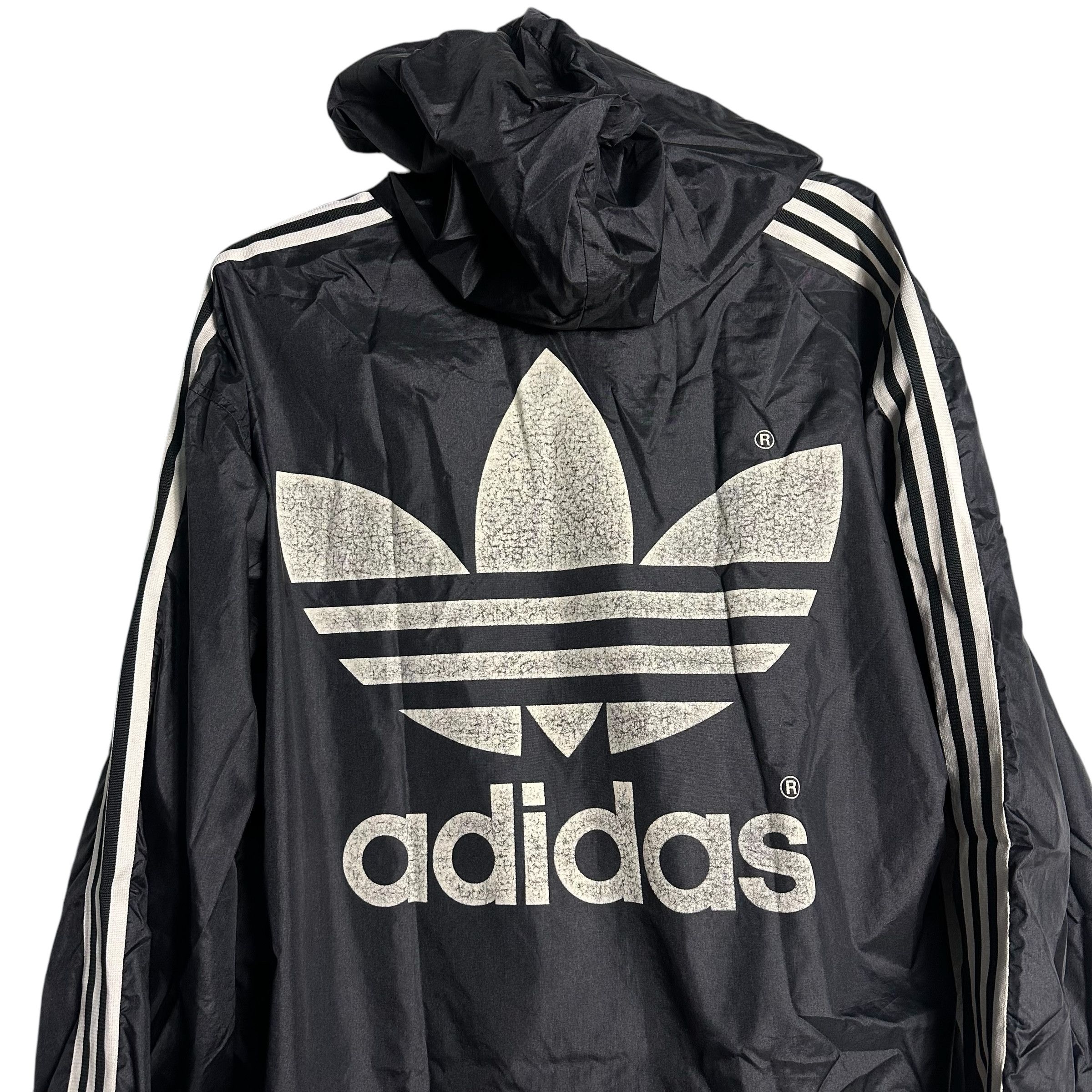 Adidas 🔥RARE🔥Vintage Adidas Trefoil Pullover Hoodie Windbreaker Size US M / EU 48-50 / 2 - 2 Thumbnail