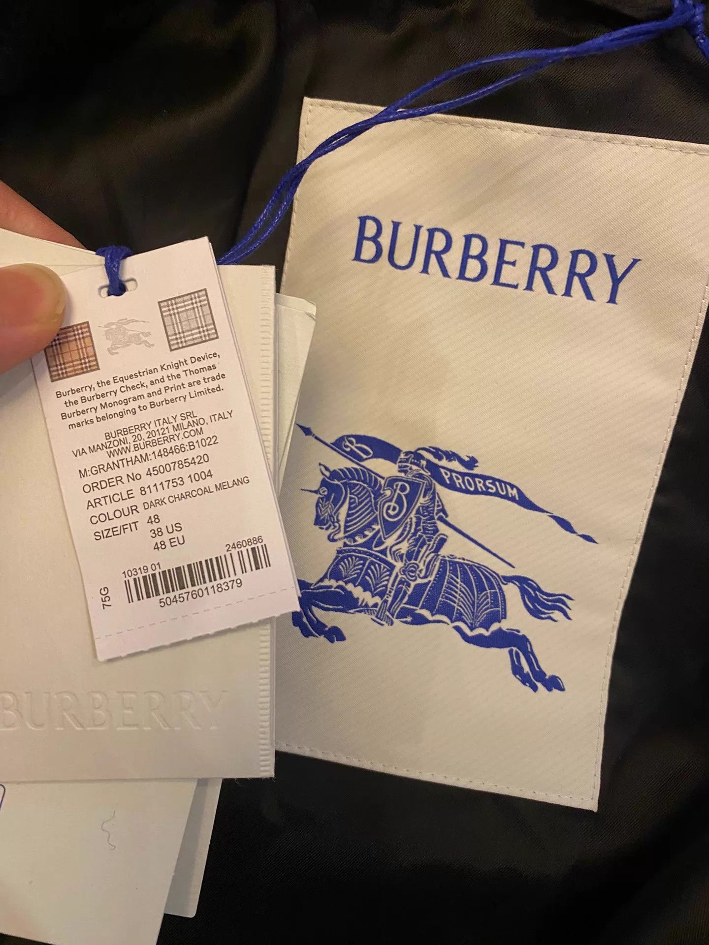 Burberry Burberry Heavy Wool Classic Bomber Jacket 8111753 Size US M / EU 48-50 / 2 - 4 Thumbnail