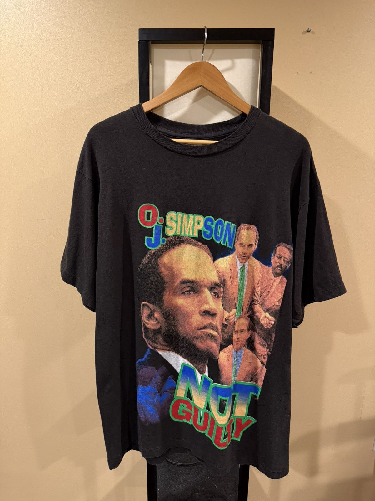 Vintage Vintage OJ Simpson Not Guilty Juice is Loose Rap Tee T-Shirt Size US XL / EU 56 / 4 - 14 Thumbnail