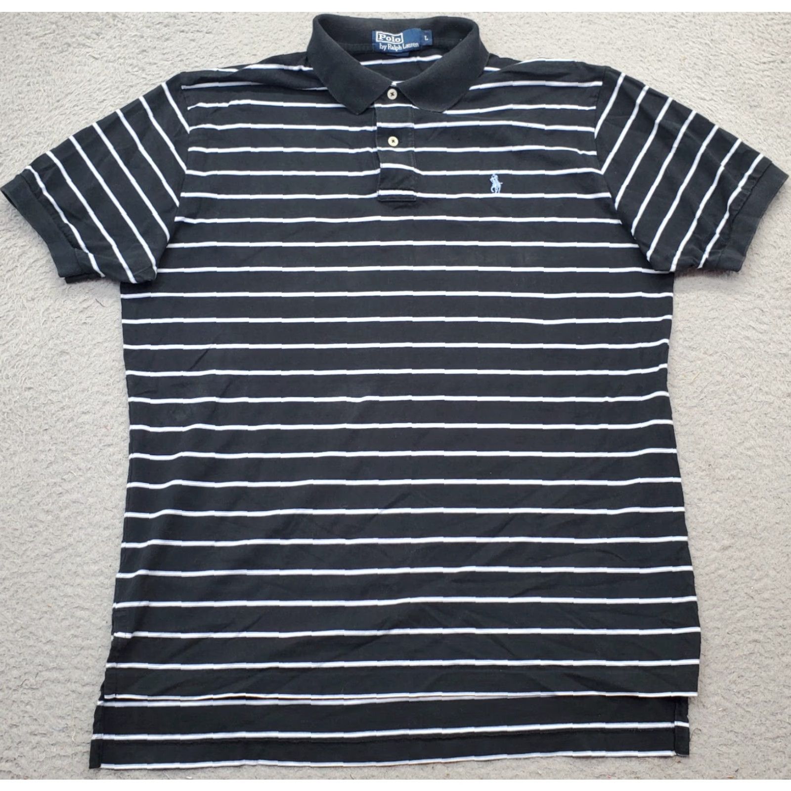 Polo Ralph Lauren Polo Ralph Lauren Polo Shirt Mens L Multi Striped High Low Slit Pony Logo Size US L / EU 52-54 / 3 - 2 Thumbnail