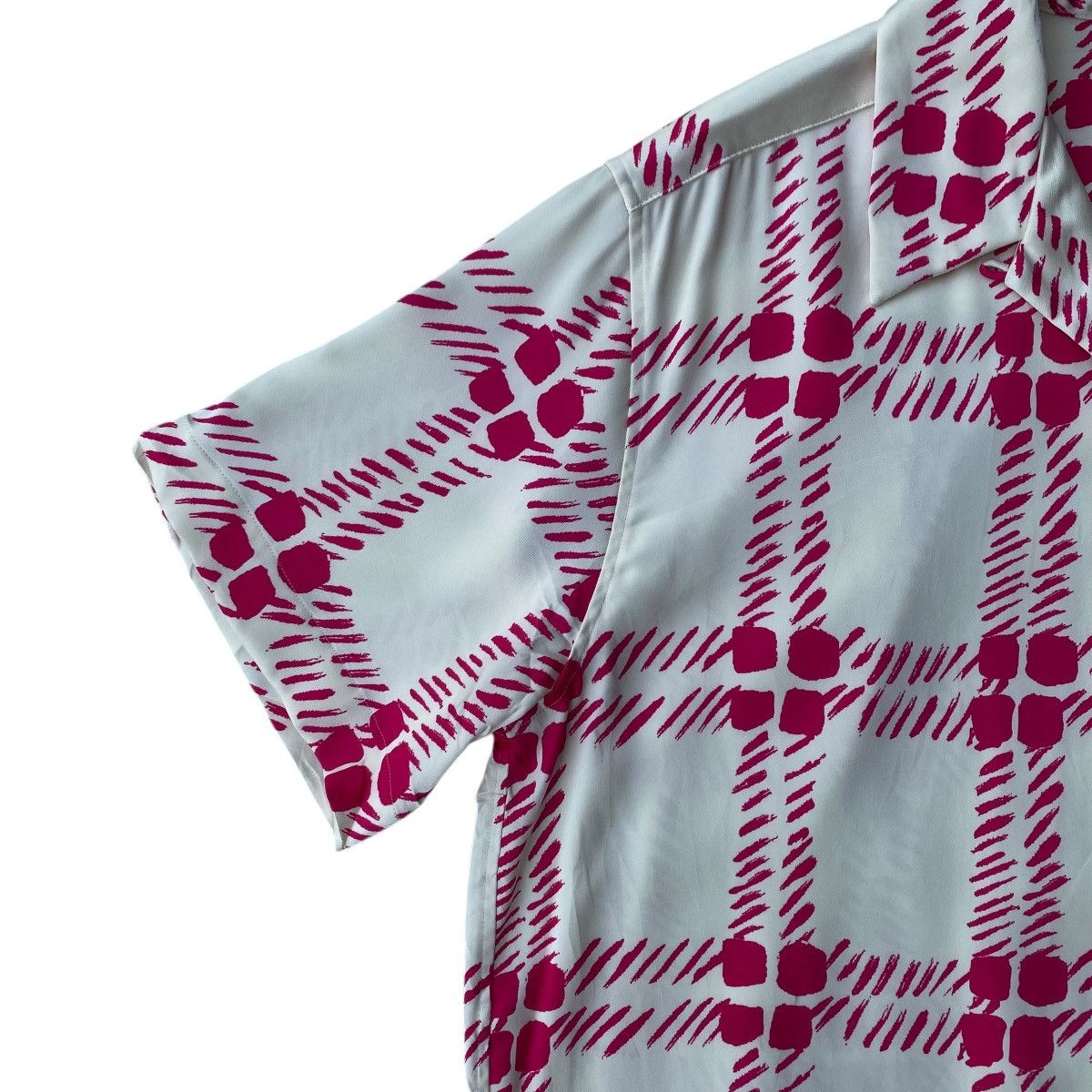 Marni × Uniqlo Uniqlo X Marni Oversized Open Collar Pink Checkered Pattern Size M / US 6-8 / IT 42-44 - 6 Thumbnail