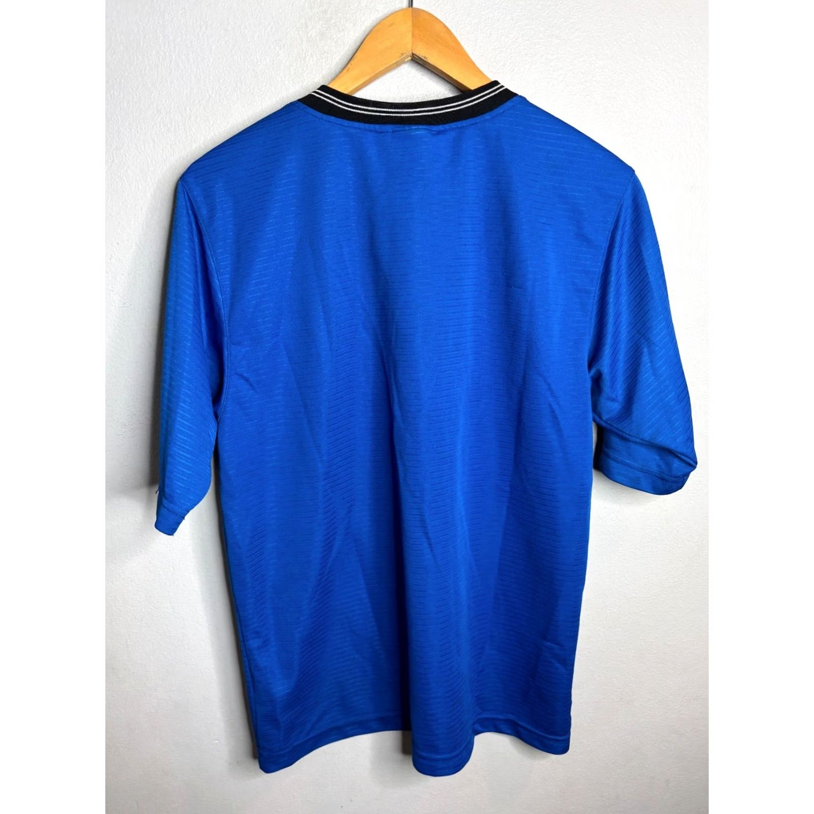 Nike Nike T-Shirt Nike Air 90s Blue Short Sleeve Crew Neck Mens M Regular Cotton Polyester USA Made Vintage 5905 8/10 Icons Logo Graphic Print Size US M / EU 48-50 / 2 - 5 Thumbnail