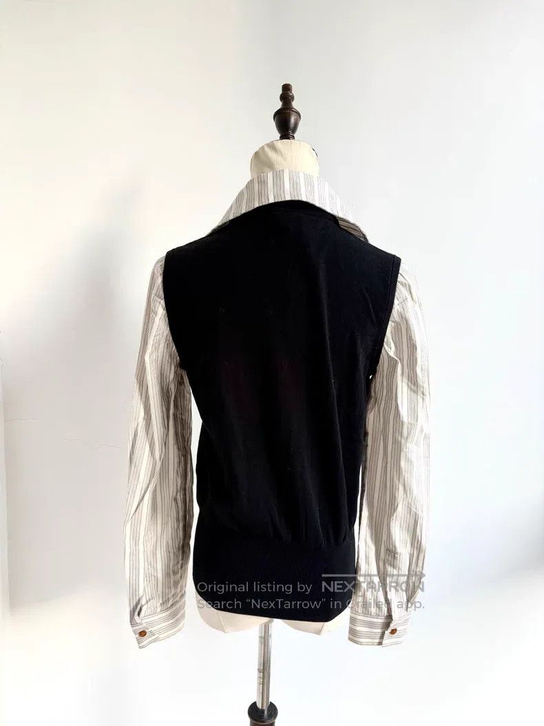 Vivienne Westwood Vivienne Westwood Vintage Black and White Striped Bow Knit Size L / US 10 / IT 46 - 7 Thumbnail