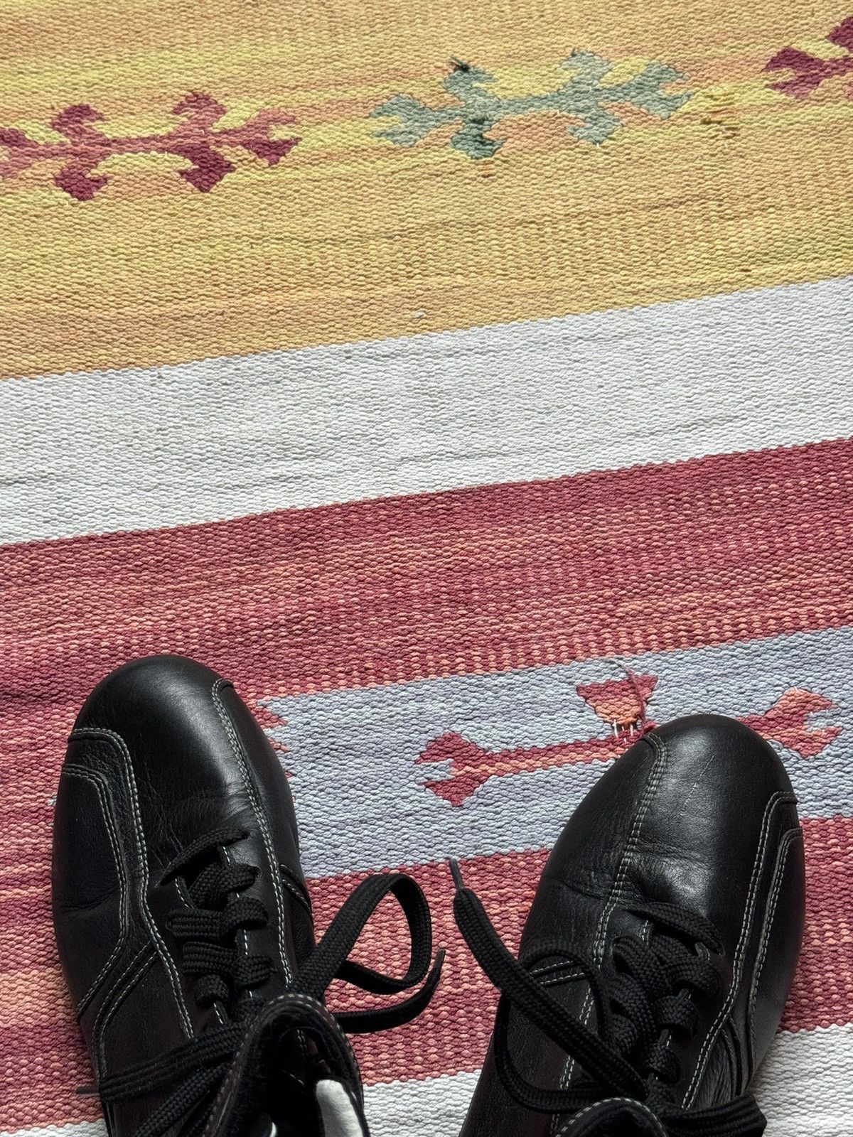 Maserati Vintage 00’s Maserati Genuine Leather Racing High Sneakers Size US 7.5 / IT 37.5 - 7 Thumbnail