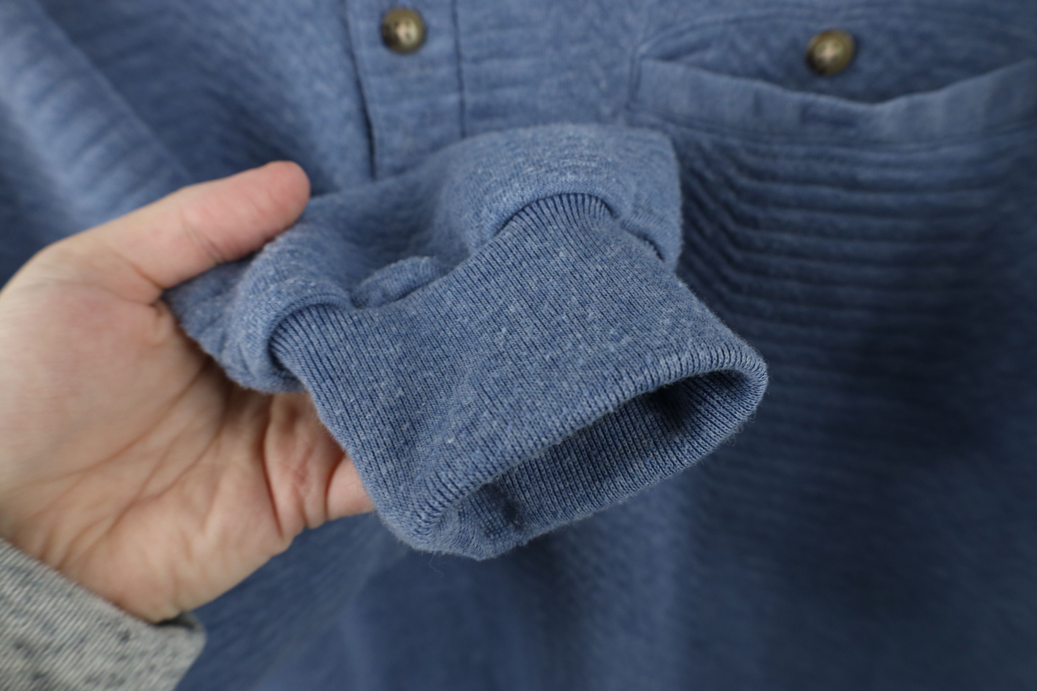 Vintage Vintage 90s Streetwear Knit Pullover Polo Shirt Blue Size US XL / EU 56 / 4 - 6 Thumbnail