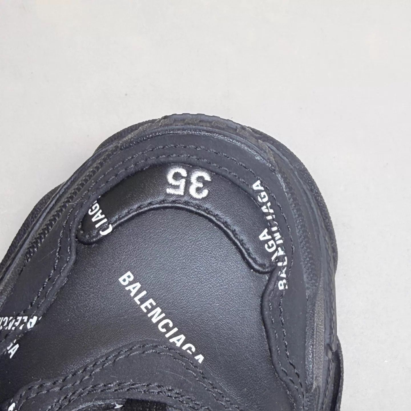 Balenciaga Balenciaga Triple S Black White Allover Print 35 (New) Size US 4.5 / IT 34.5 - 7 Thumbnail