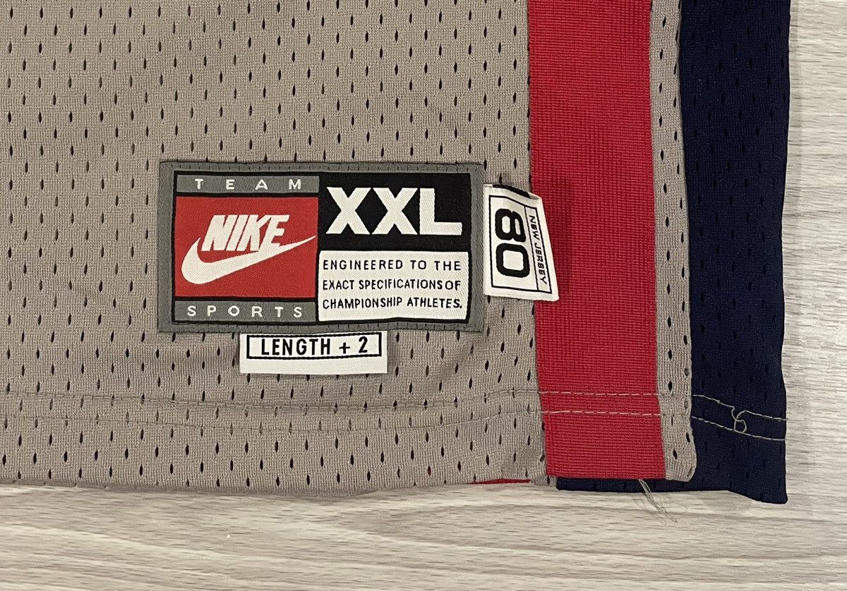 Nike × Vintage Vintage Nike Jason Kidd #5 New Jersey Nets Grey Men’s 2XL Size US XXL / EU 58 / 5 - 2 Thumbnail