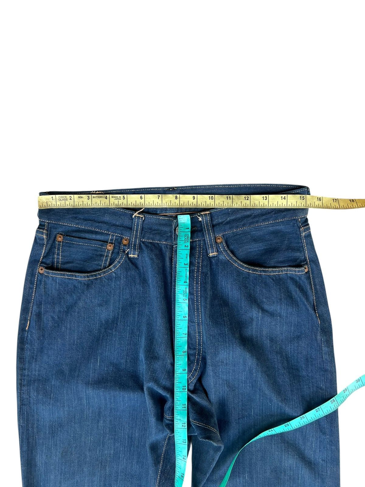 Full Count & Co. × Japanese Brand Vintage 90s Full Count Japan Redline Selvedge Denim Jeans Size US 30 / EU 46 - 4 Thumbnail