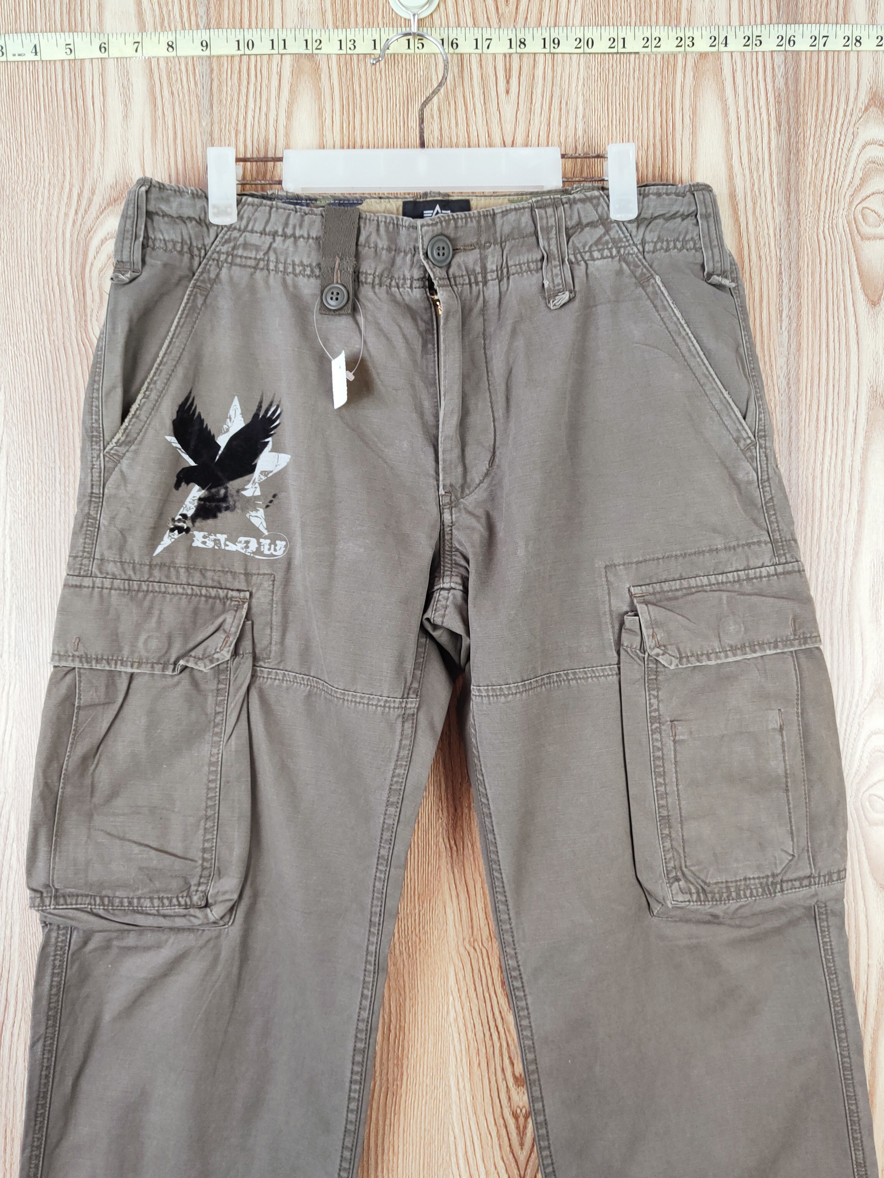 Alpha Industries Alpha Industries X Blow Olive Multipocket Cargo Pants #W896 Size US 32 / EU 48 - 2 Thumbnail