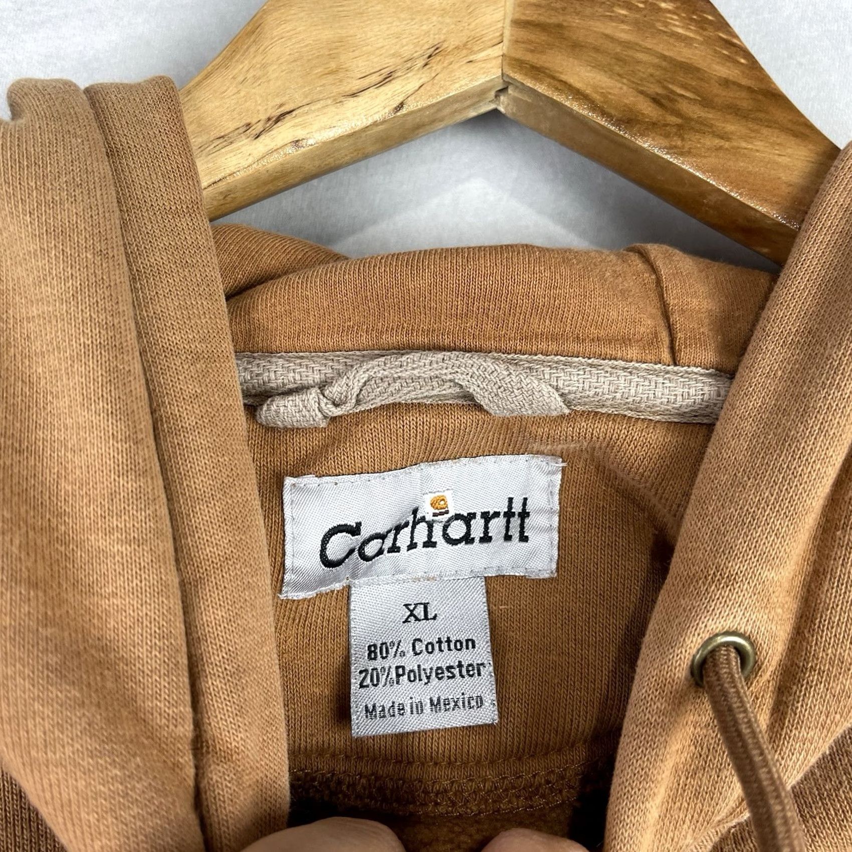 Carhartt VINTAGE Carhartt Hoodie Mens XL Brown Heavyweight Sweatshirt Fleece K184 BRN Y2K Size US XL / EU 56 / 4 - 7 Thumbnail