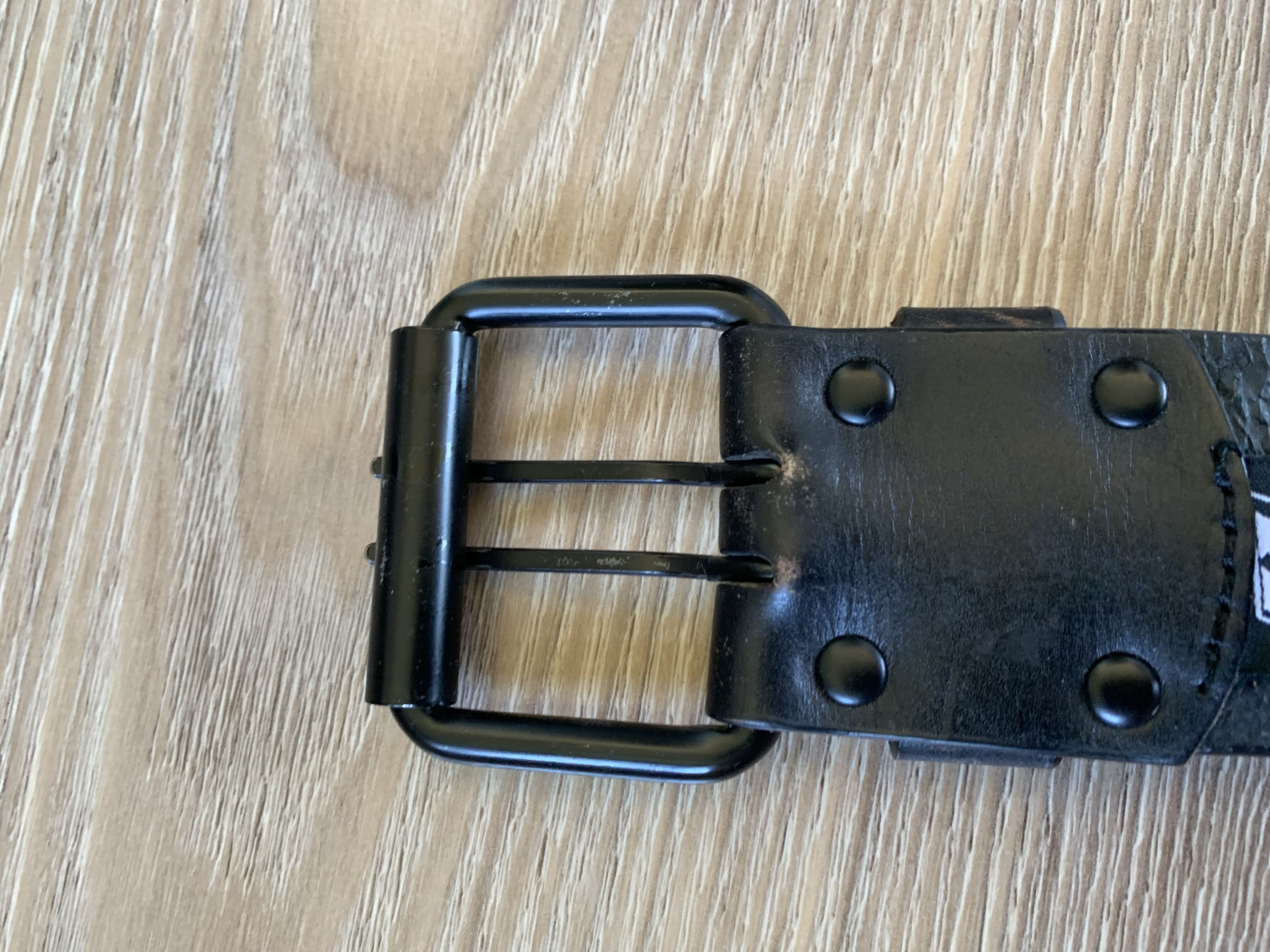 55DSL × Diesel 55DSL Vintage Archival Wide Rivet Perforated Leather Belt Size ONE SIZE - 5 Thumbnail