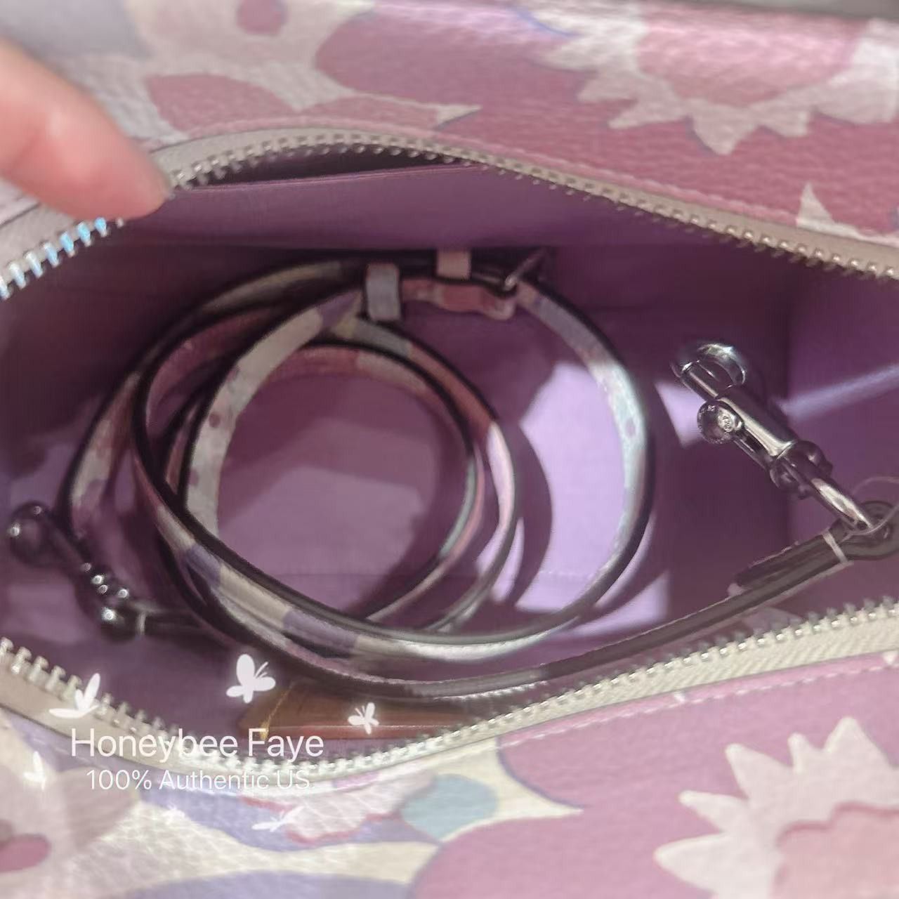 Coach Maggie Small Tote Bag With Floral Print CBM08 Size ONE SIZE - 6 Thumbnail