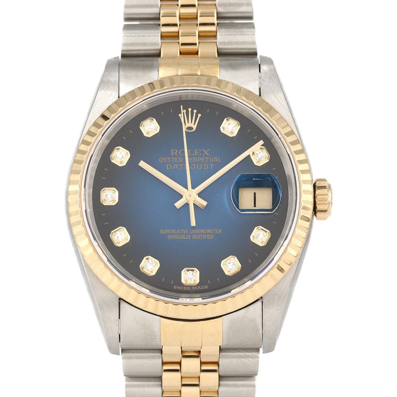 Rolex Rolex Rolex Datejust Stainless Steel Yellow Gold Automatic Metal Automatic 16233G DUTY FREE for USA Size ONE SIZE - 1 Thumbnail