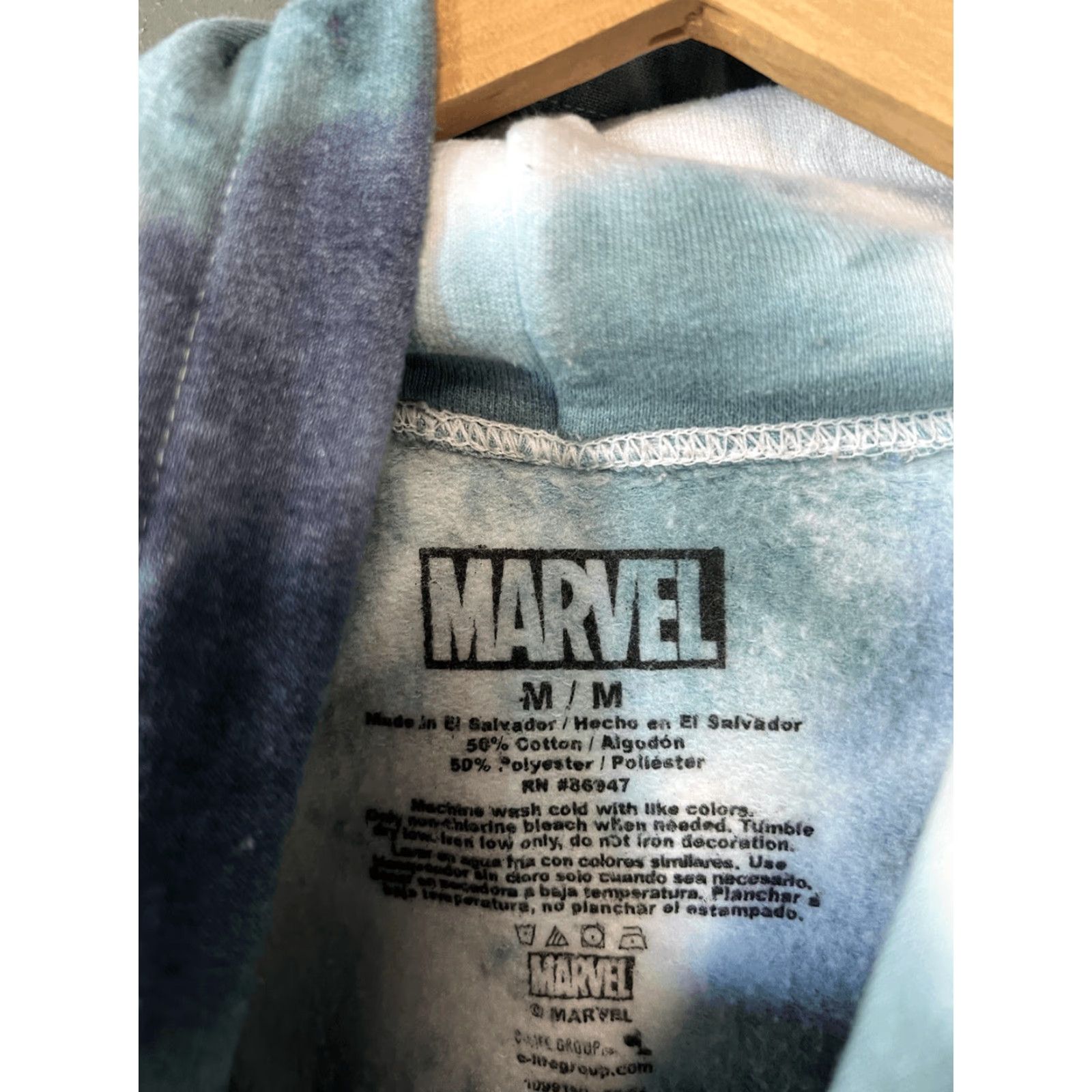 Vintage Marvel Pullover Hoodie Tie Dye Graphic Sweatshirt Size Medium Unisex Adults M Blue Size US M / EU 48-50 / 2 - 3 Thumbnail