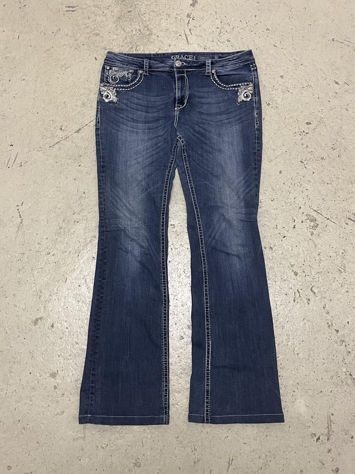 Other Grace LA women low-waist 2000’s flared jeans Size 28" / US 6 / IT 42 - 3 Thumbnail