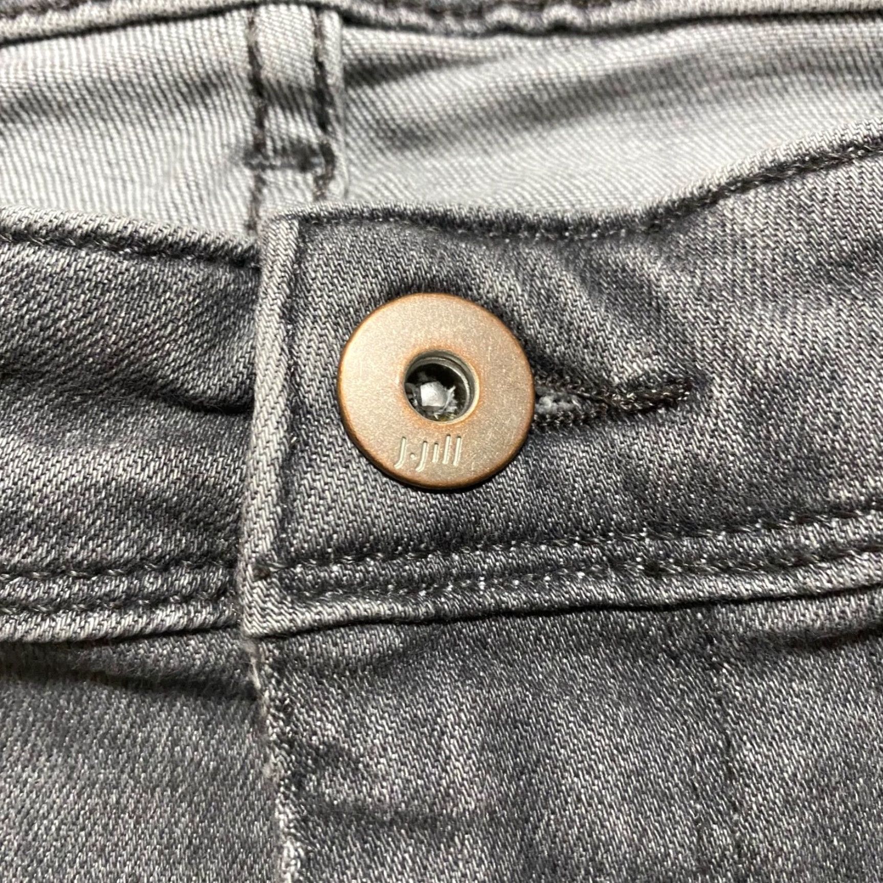 J. Jill J.Jill Jeans Gray Denim Medium Wash High Rise Straight Leg Womens Size 22 Size 22 Regular 5-Pocket Inseam 30 in Size 27" / US 4 / IT 40 - 4 Thumbnail