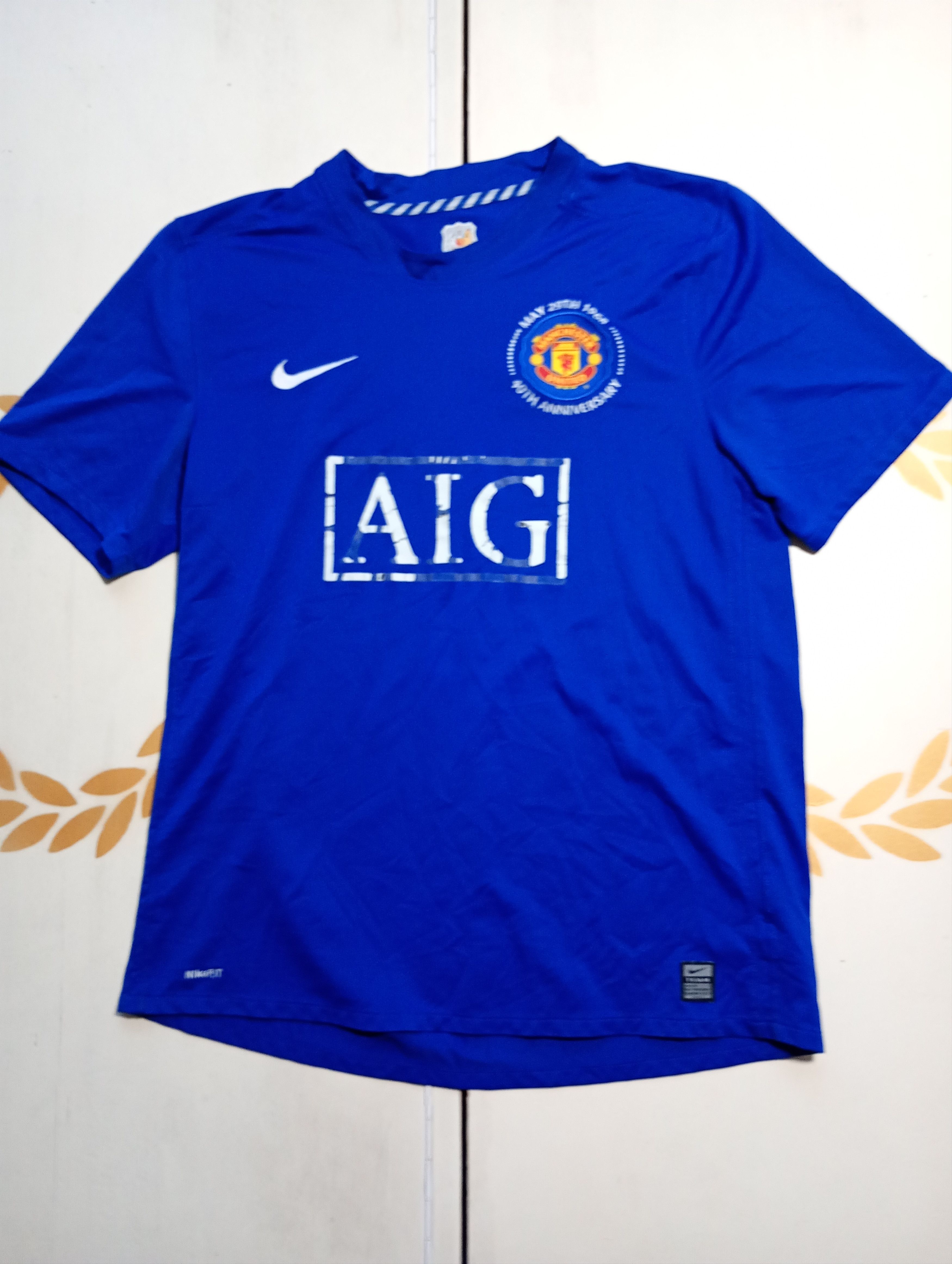 Nike MANCHESTER UNITED 2008 2009 THIRD SOCCER JERSEY NIKE Size US XL / EU 56 / 4 - 2 Thumbnail