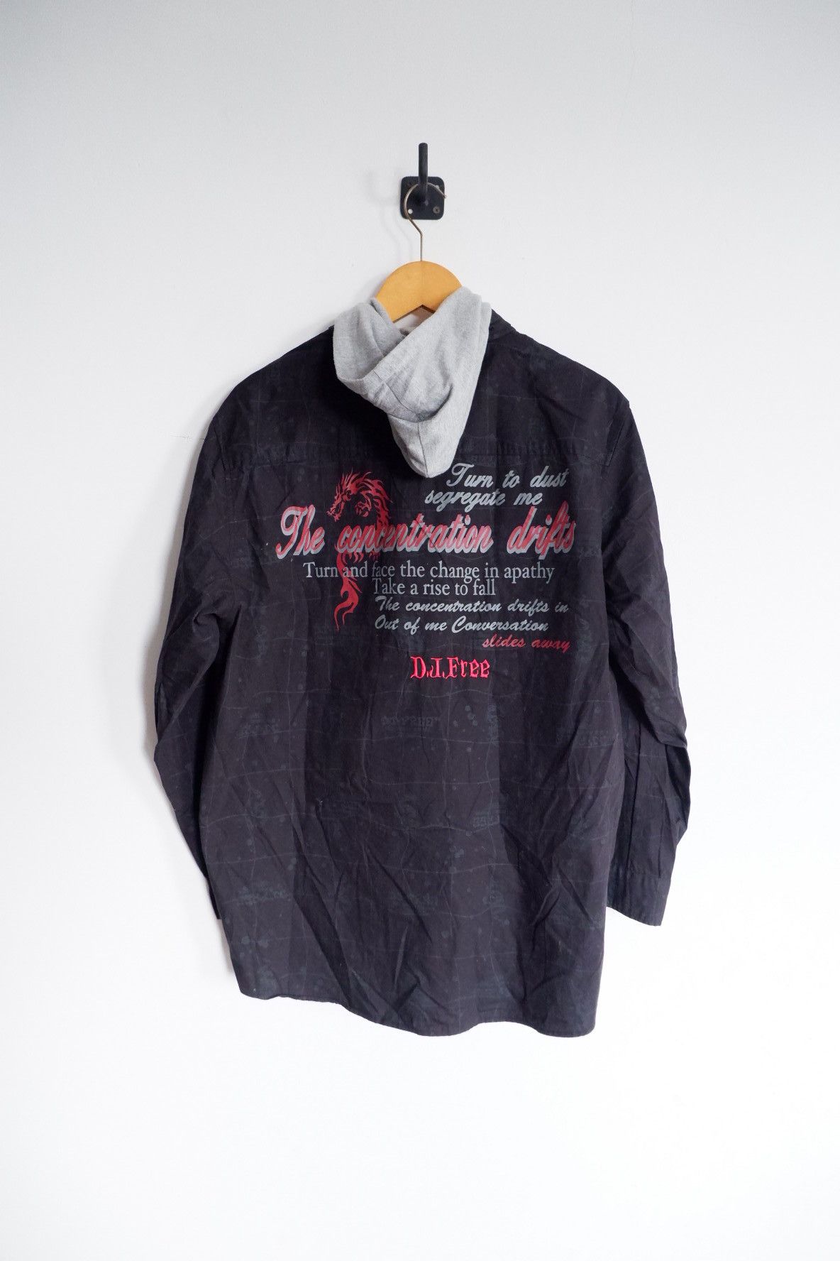 Dogtown × Vintage Vintage Y2K DJ Free Button Shirts Hooded Size US L / EU 52-54 / 3 - 2 Thumbnail