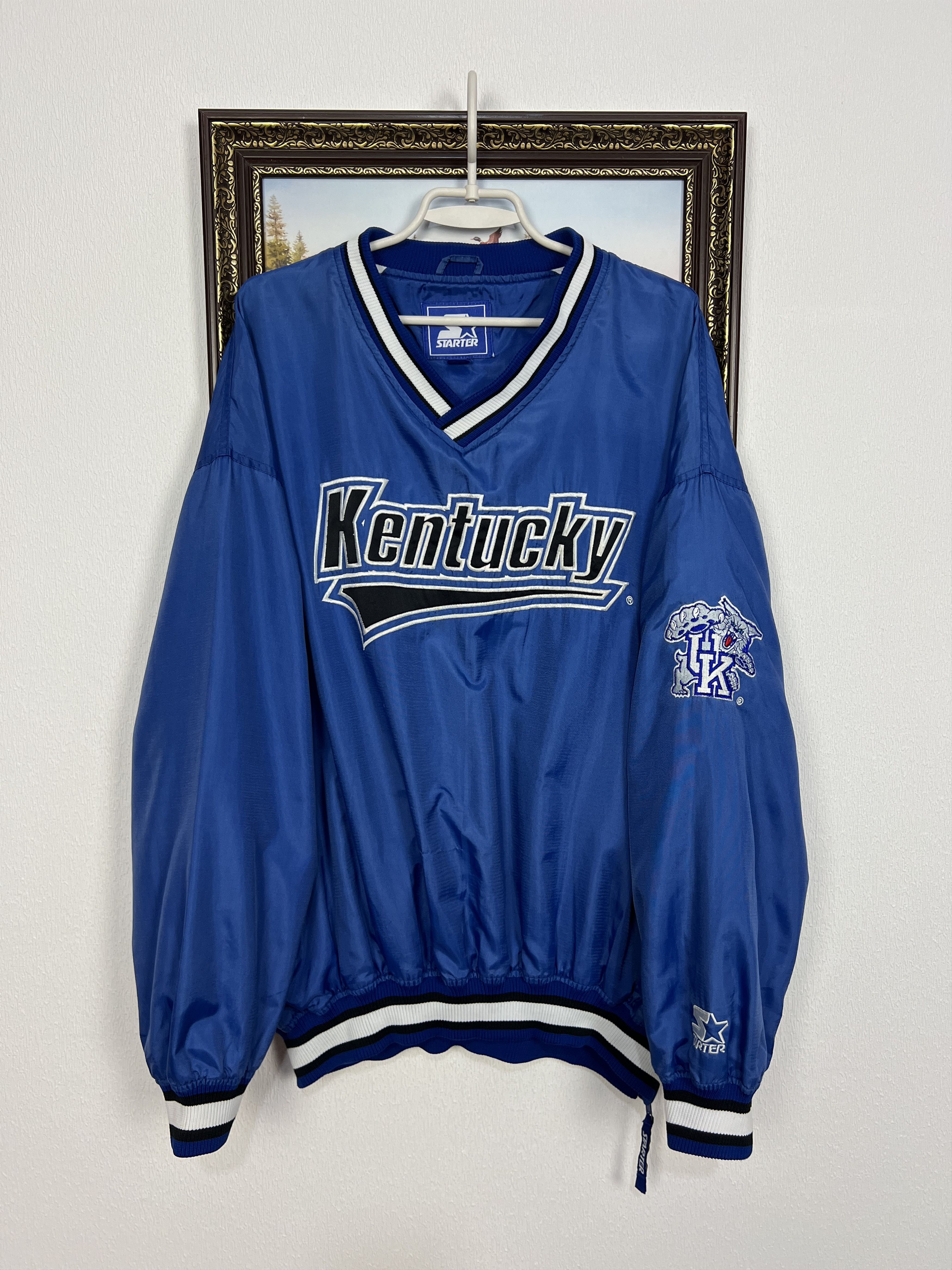 Starter Vintage Kentucky Wildcats Jacket Windbreaker Bomber NCAA Size US XXL / EU 58 / 5 - 1 Thumbnail
