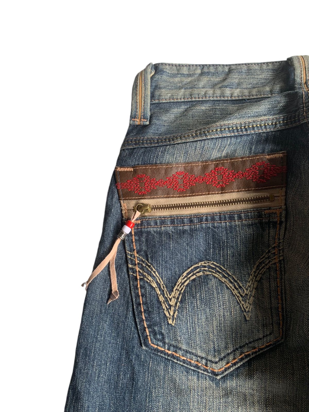 Edwin EDWIN XV MUDMAX HIPPIES STYLE FADED & RUSTY DISTRESSED DENIM Size US 28 / EU 44 - 11 Thumbnail