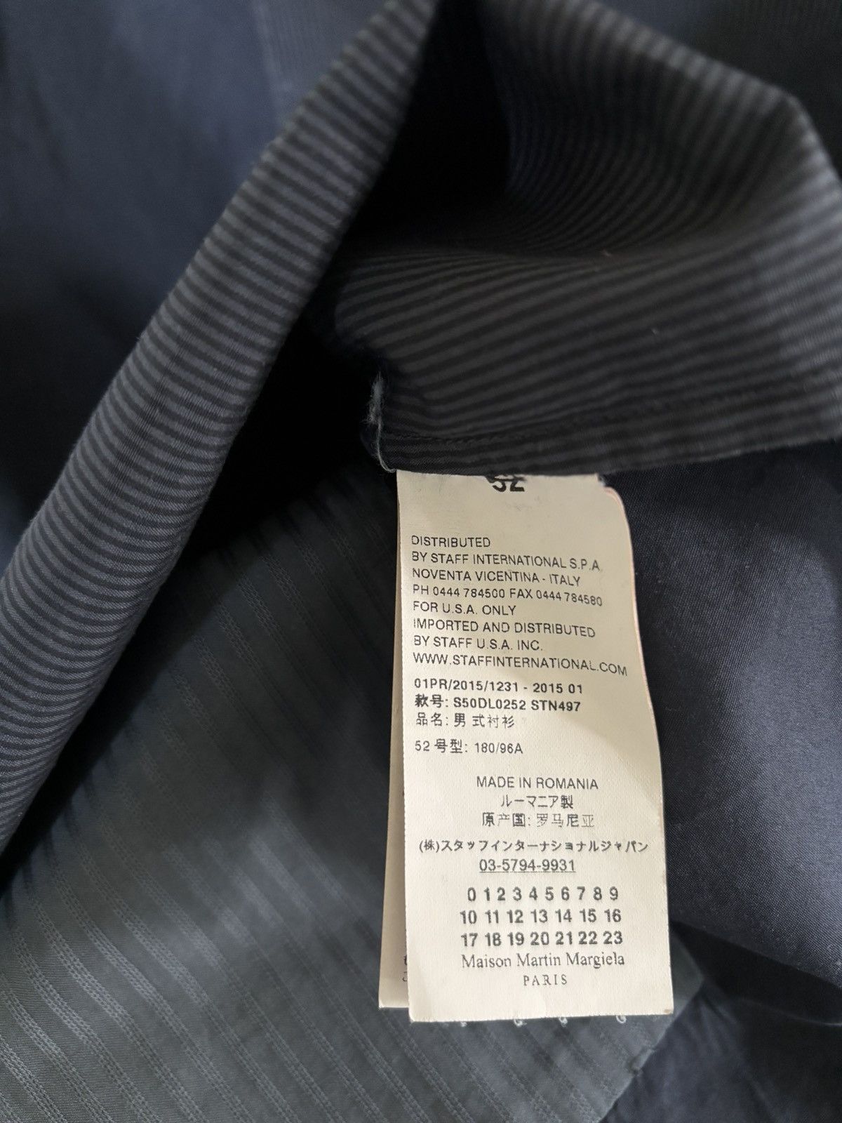 Maison Margiela Masion Margiela Stripe Block Shirt Size US L / EU 52-54 / 3 - 6 Thumbnail