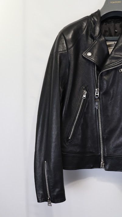 Tom Ford o1rshd1 Leather Jacket in Black Size US M / EU 48-50 / 2 - 4 Thumbnail