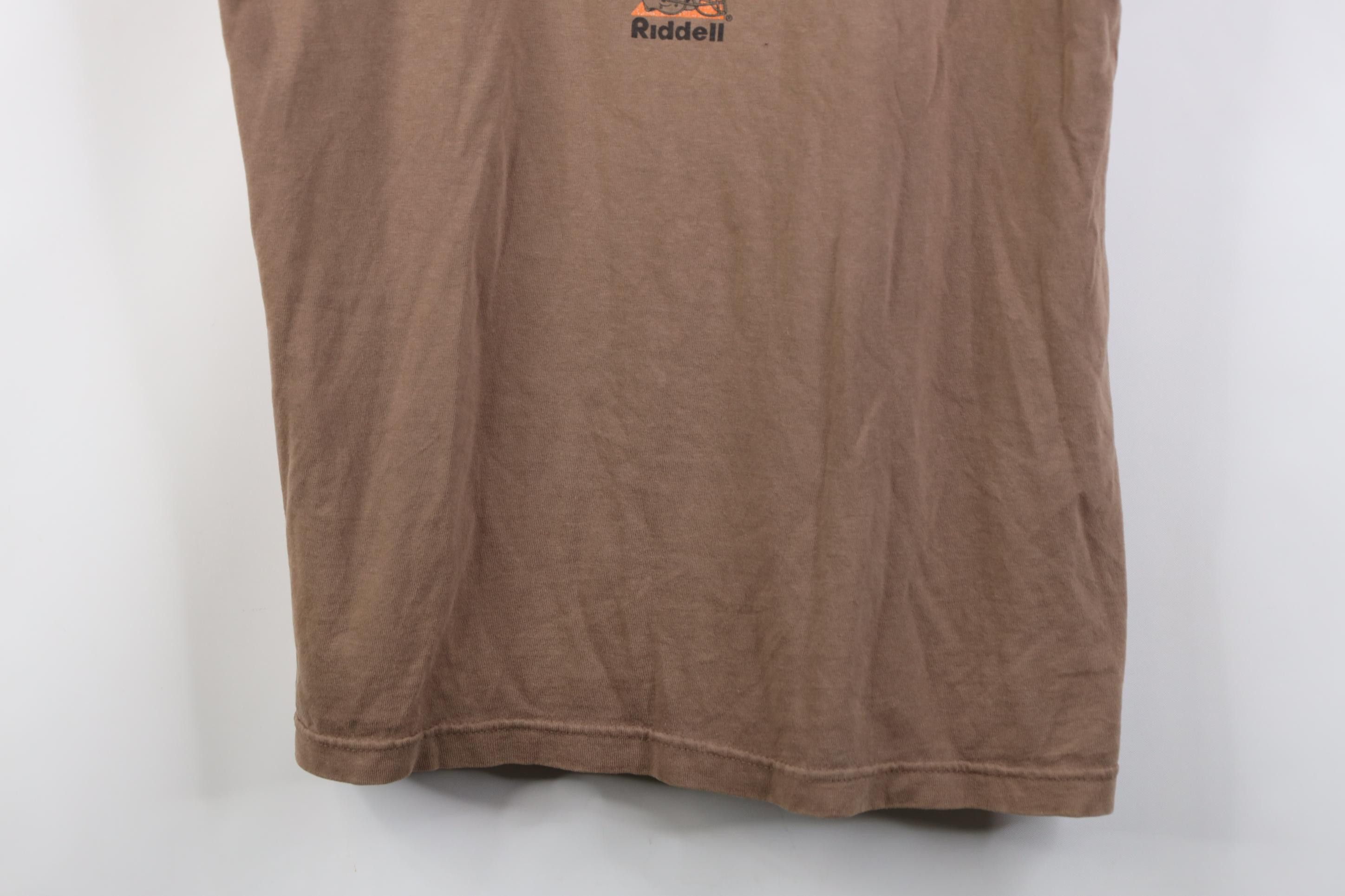 Riddell Vintage 90s Riddell Cleveland Browns Football T-Shirt USA Size US L / EU 52-54 / 3 - 3 Thumbnail