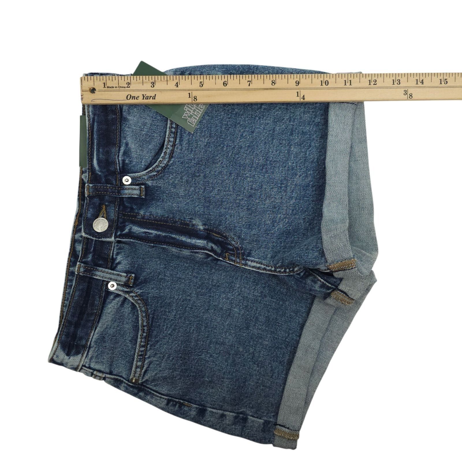 Other Wild Fable Acid Wash Denim Shorts Size 0/25 High Rise Retro Size 25" / US 0 / IT 36 - 7 Thumbnail