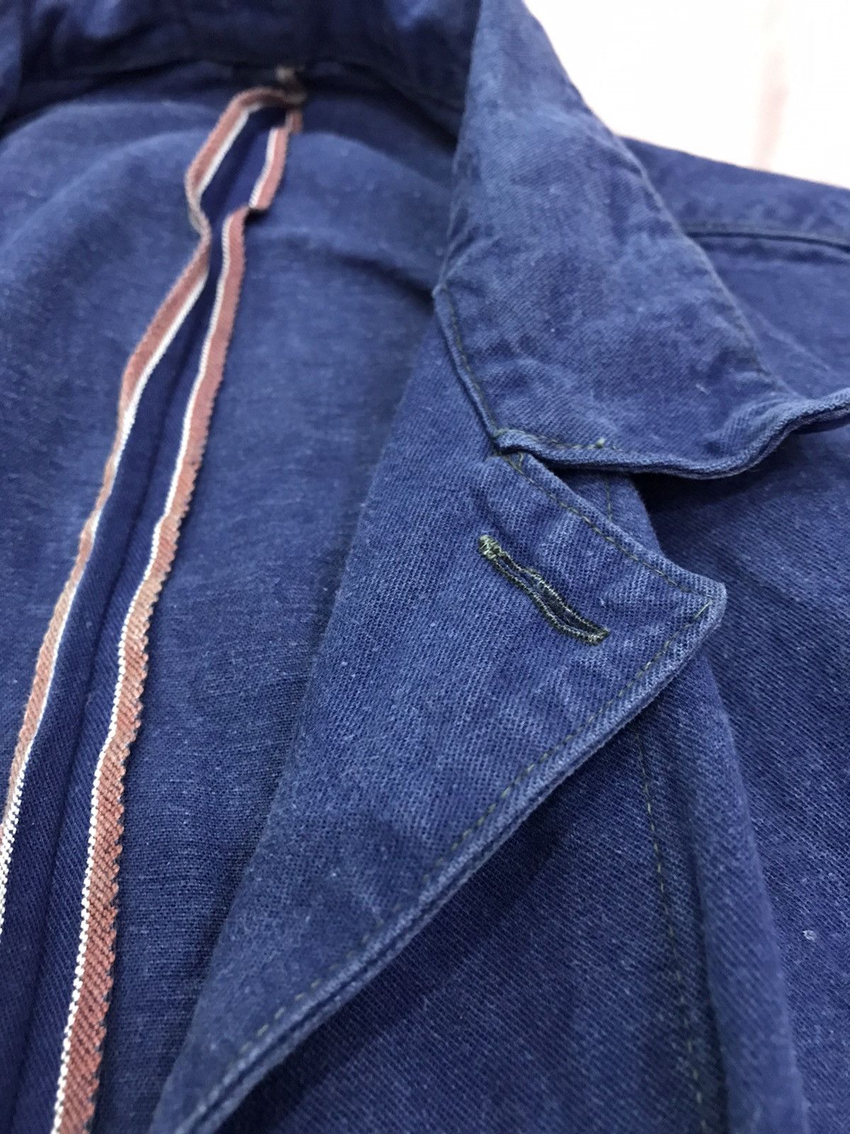 Self Edge SELVEDGE CANVAS CHORE JACKET NAVY BLUE Size US L / EU 52-54 / 3 - 3 Thumbnail